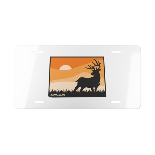 Colorado - Sunset Buck License Plate (white)