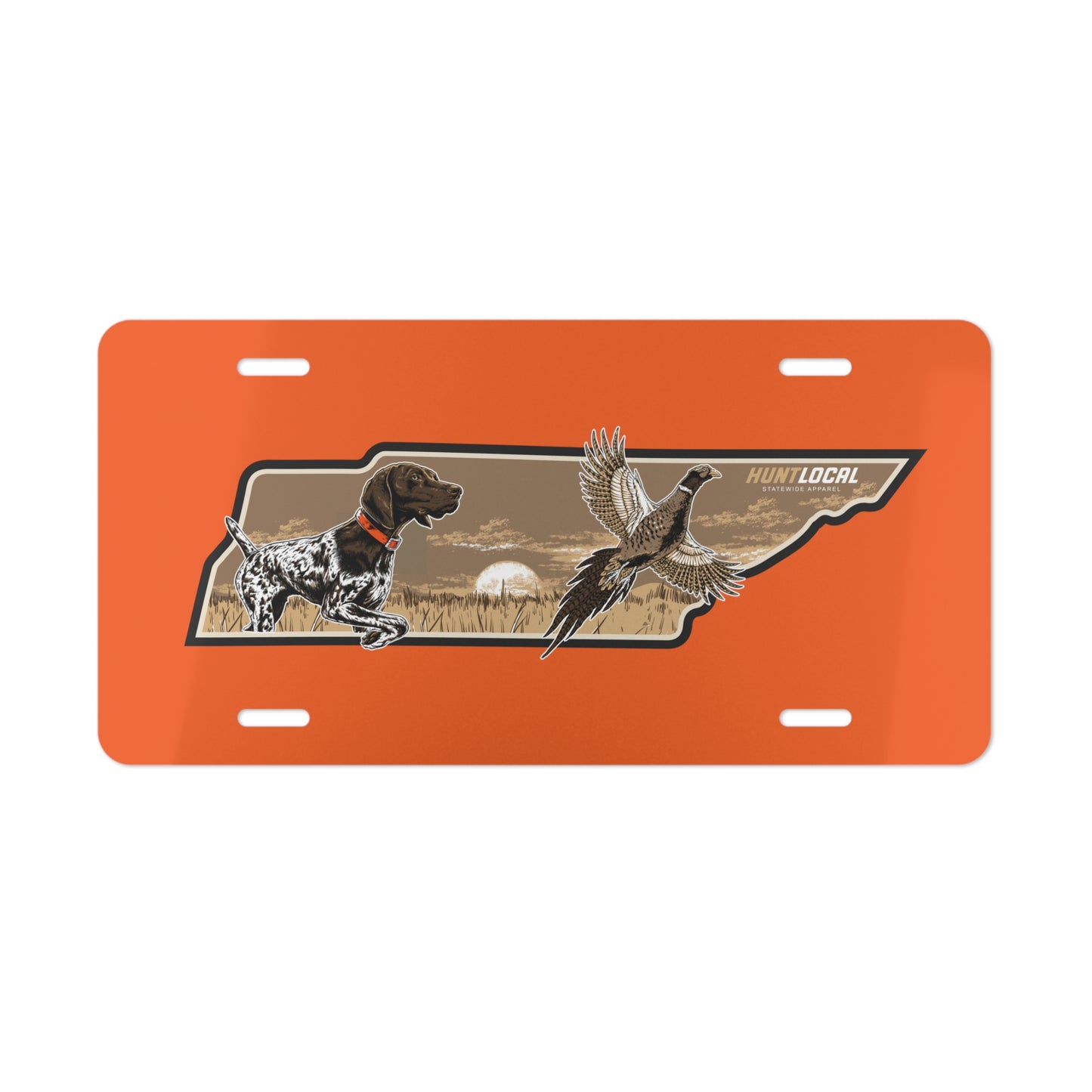 Tennessee - Upland License Plate (orange)