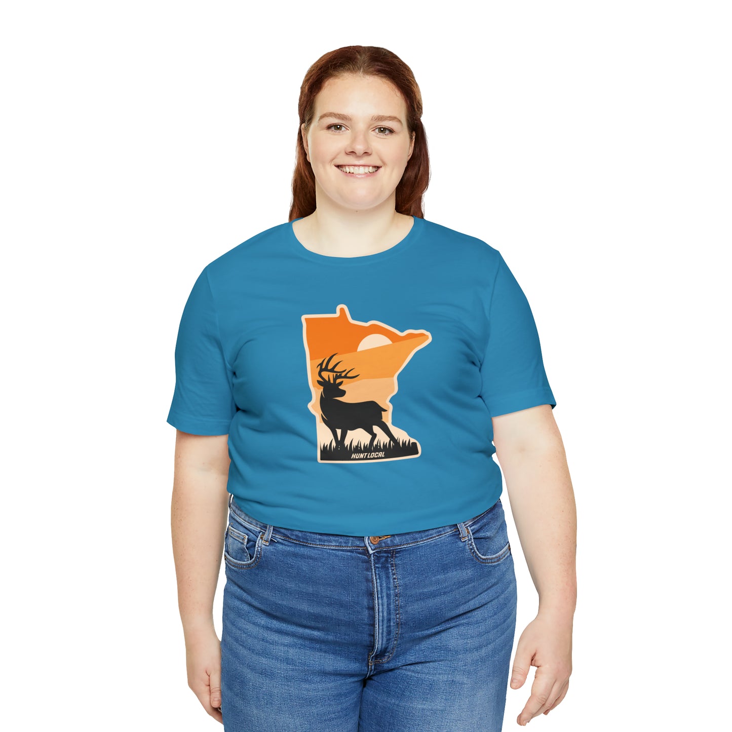 Minnesota - Sunset Buck Front Tee