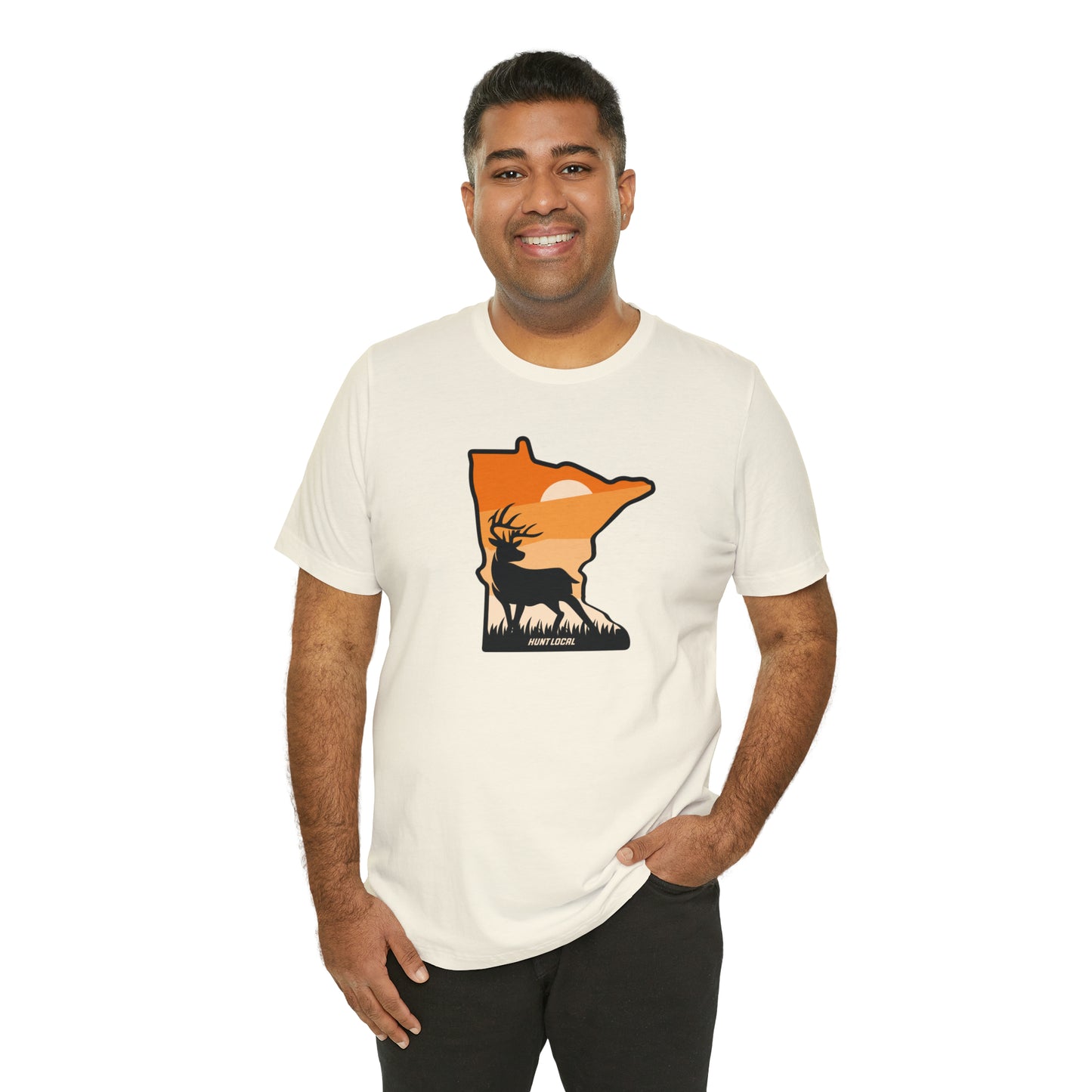 Minnesota - Sunset Buck Front Tee