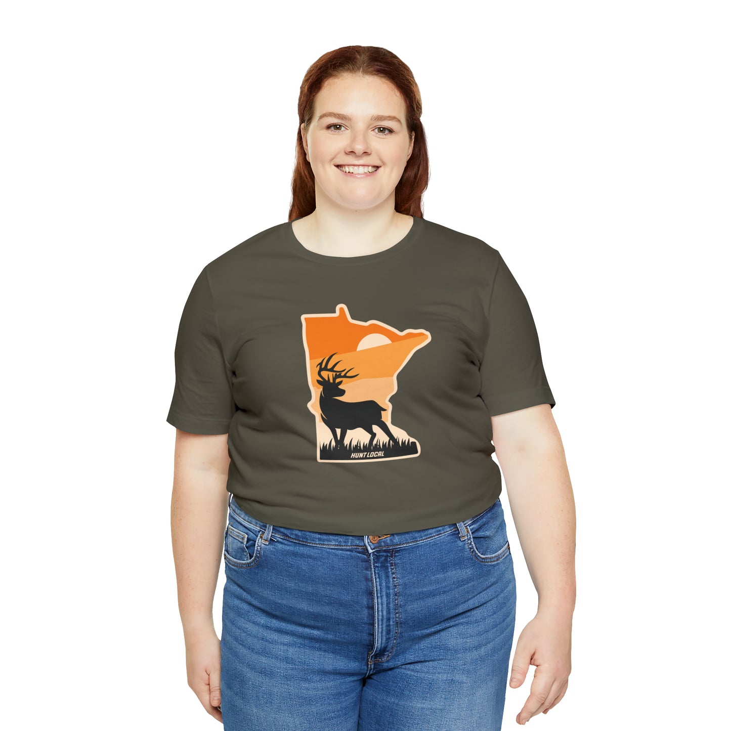 Minnesota - Sunset Buck Front Tee