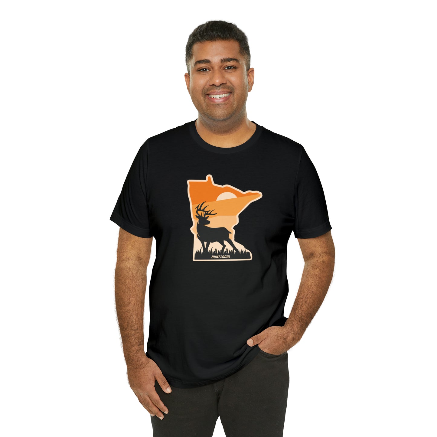 Minnesota - Sunset Buck Front Tee