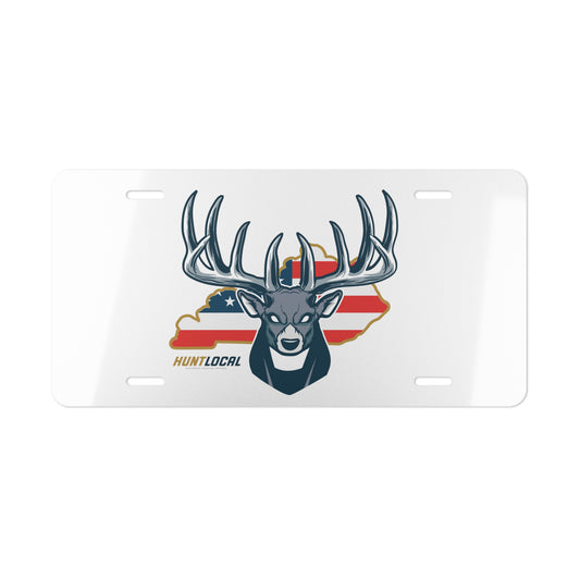 Kentucky - Alpha Buck License Plate (white)