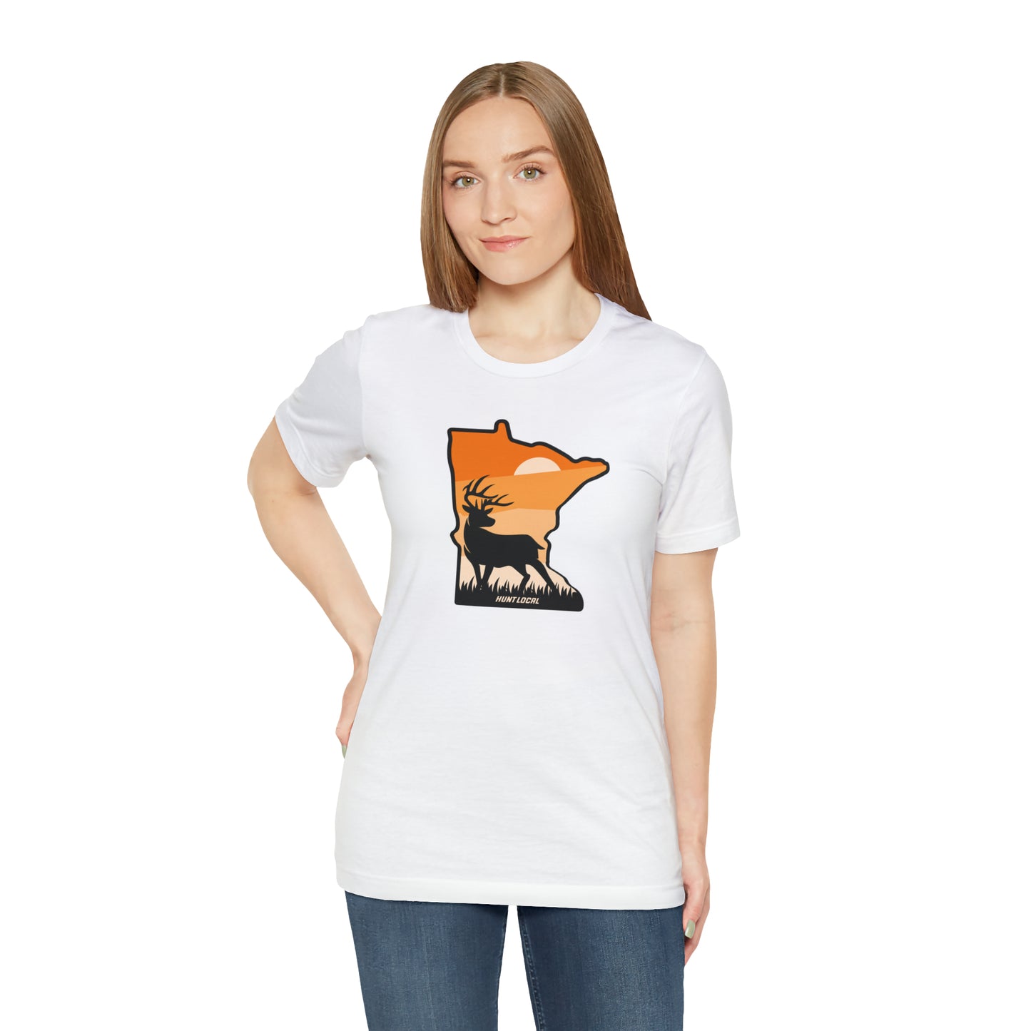 Minnesota - Sunset Buck Front Tee