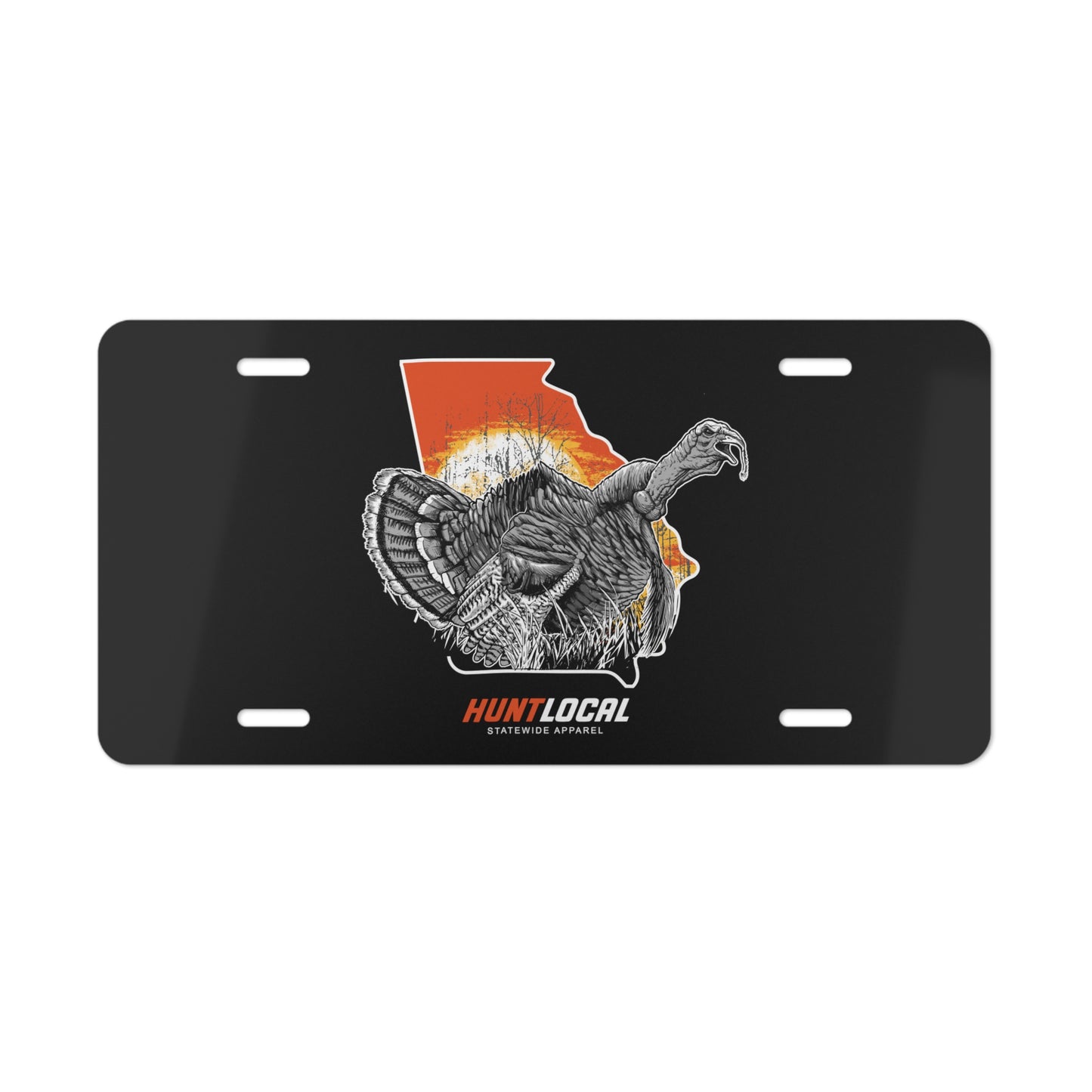 Georgia - Turkey License Plate (black)