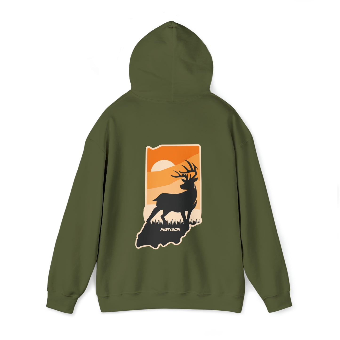 Indiana - Sunset Buck Hoodie (back)