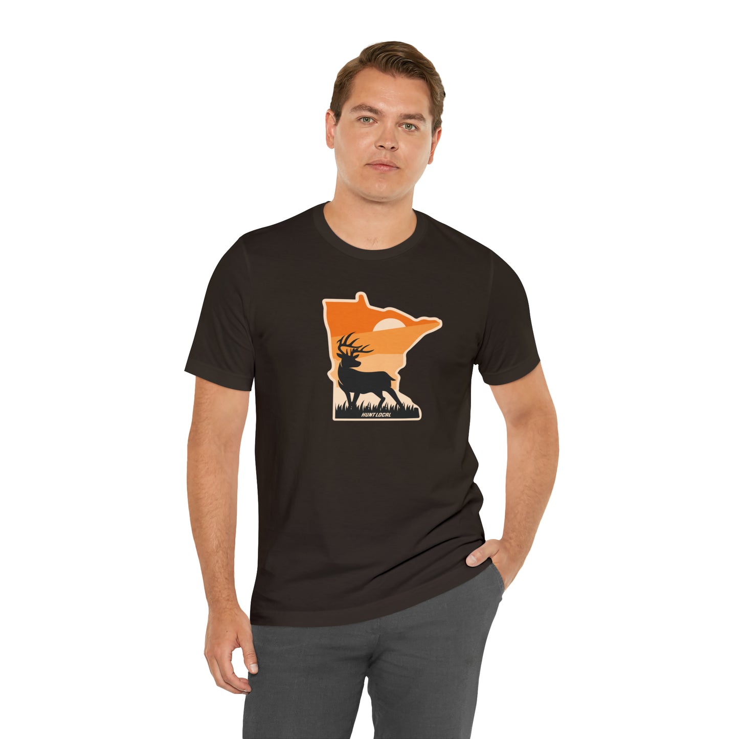 Minnesota - Sunset Buck Front Tee