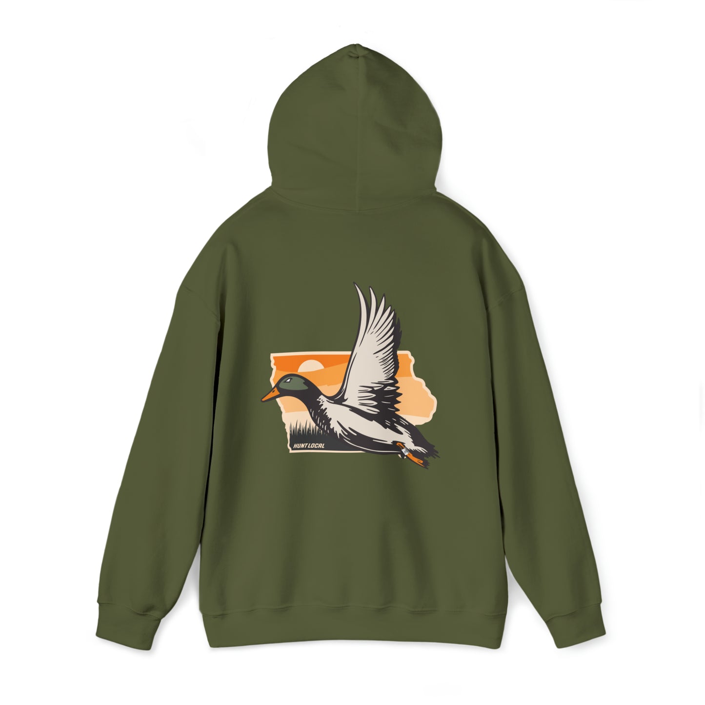 Iowa - Sunset Waterfowl Hoodie (back)