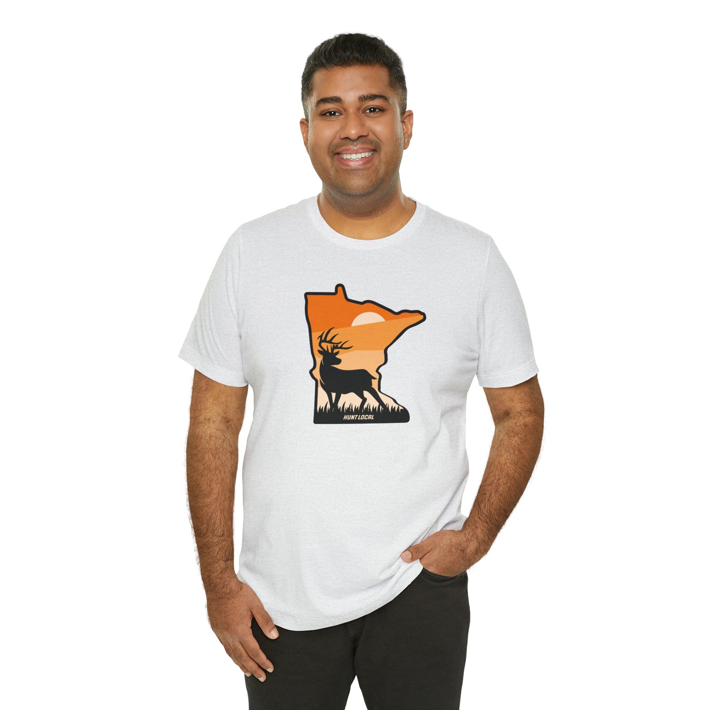 Minnesota - Sunset Buck Front Tee