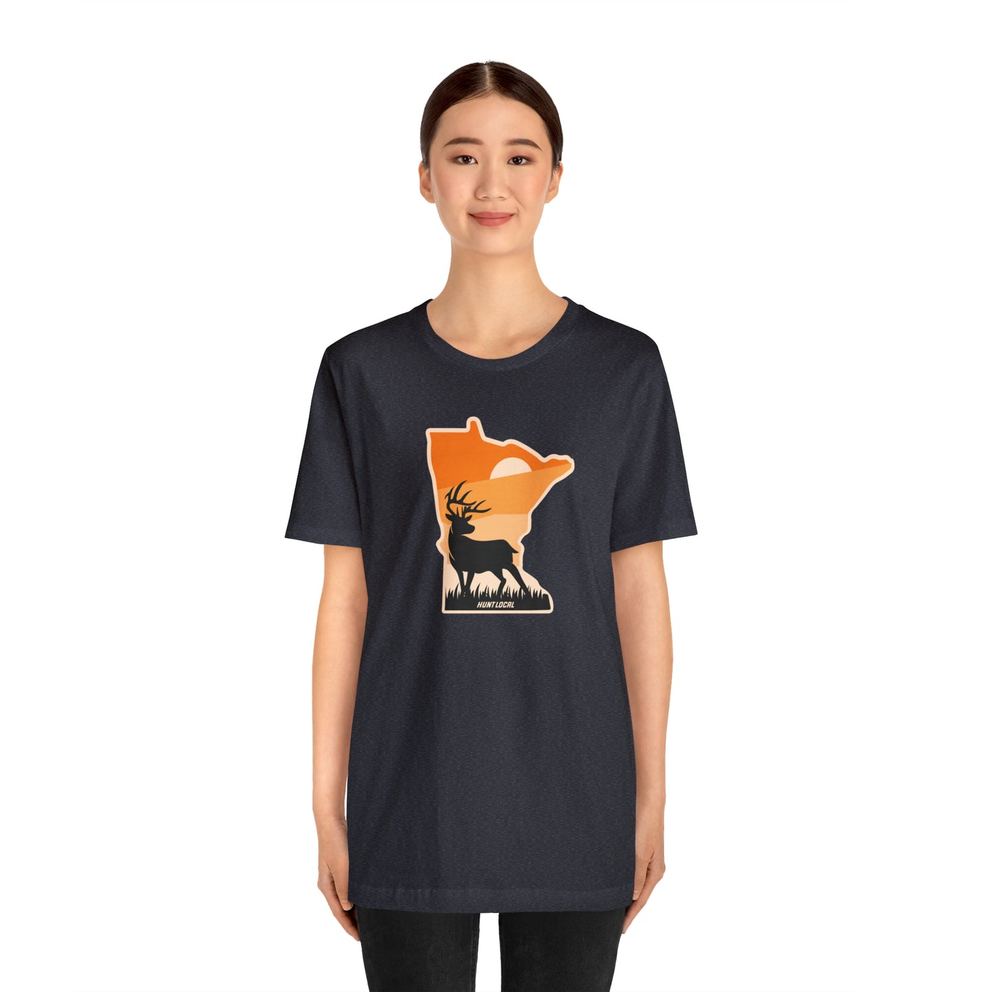 Minnesota - Sunset Buck Front Tee