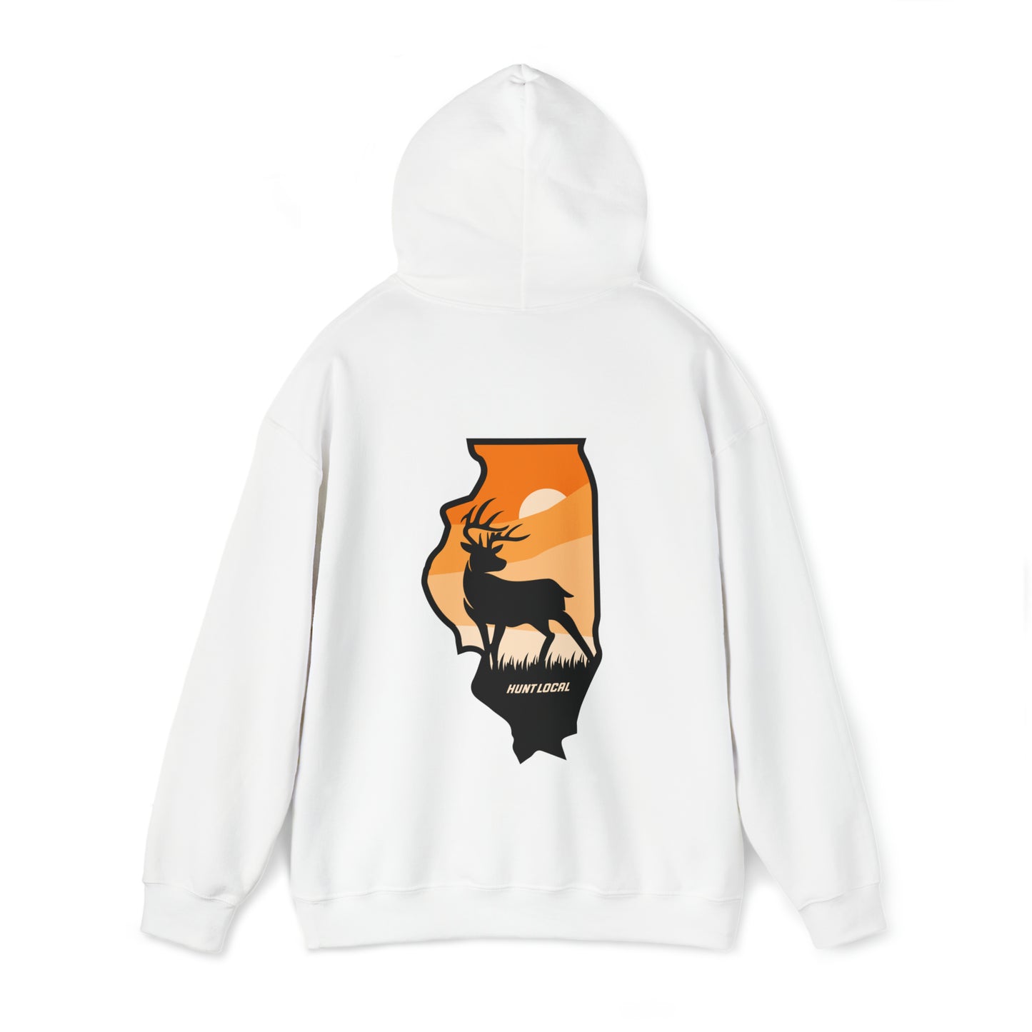 Illinois - Sunset Buck Hoodie (back)