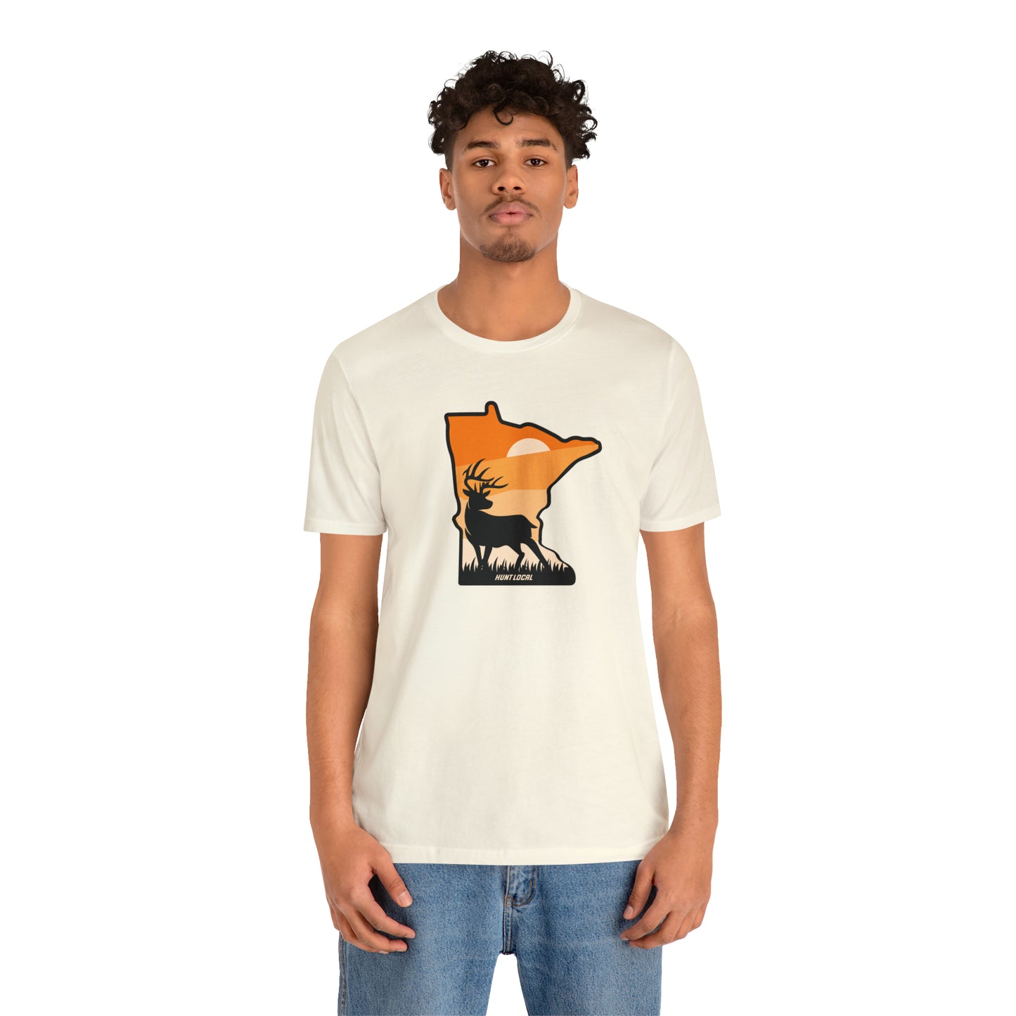 Minnesota - Sunset Buck Front Tee