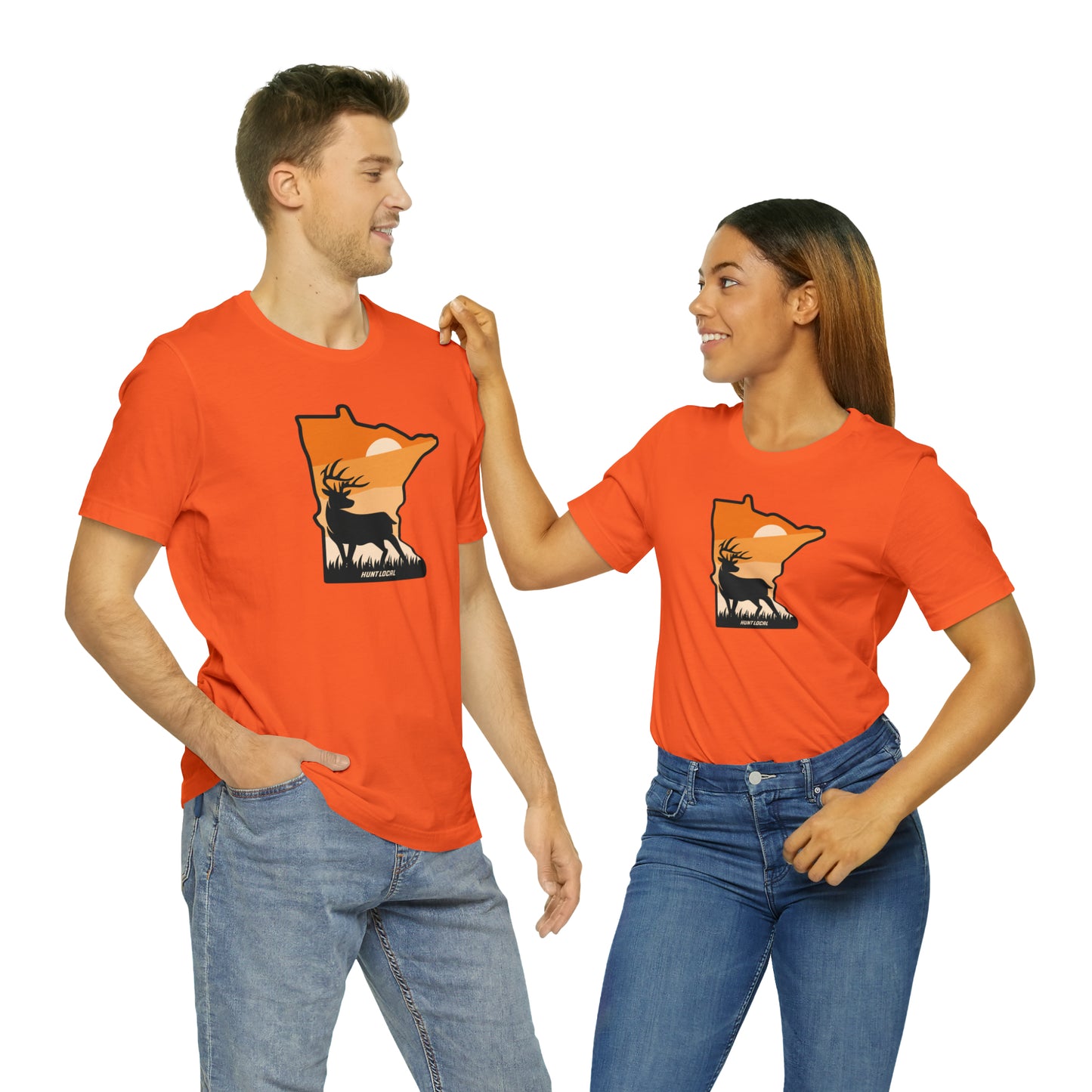 Minnesota - Sunset Buck Front Tee