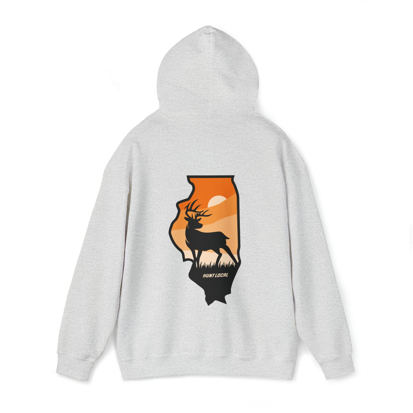 Illinois - Sunset Buck Hoodie (back)