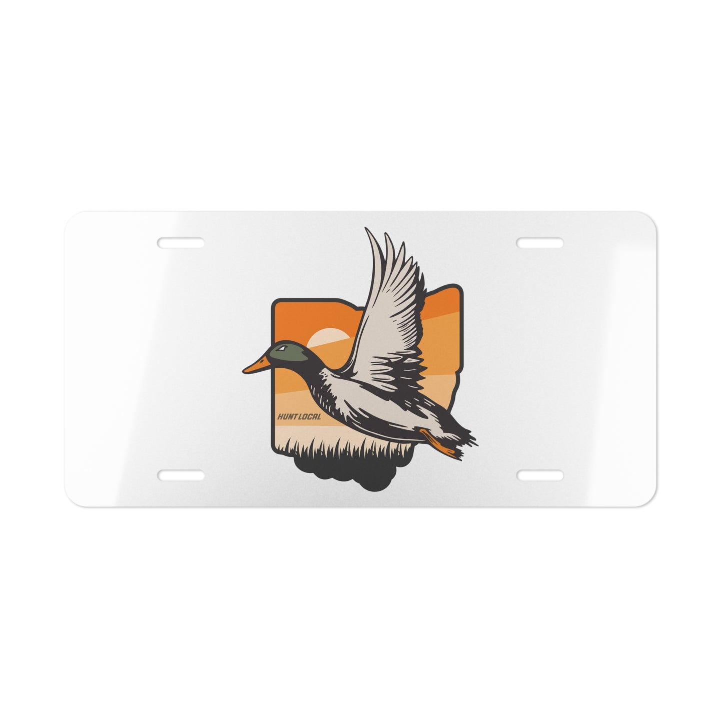 Ohio - Waterfowl License Plate (white)