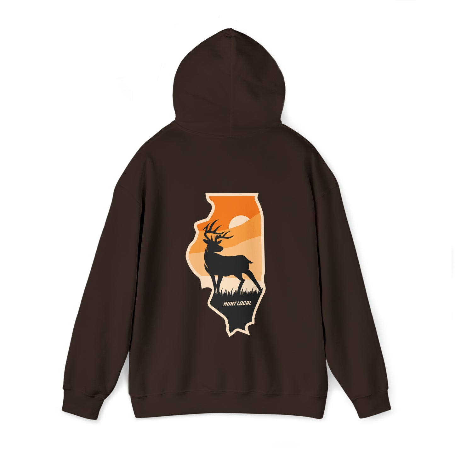 Illinois - Sunset Buck Hoodie (back)