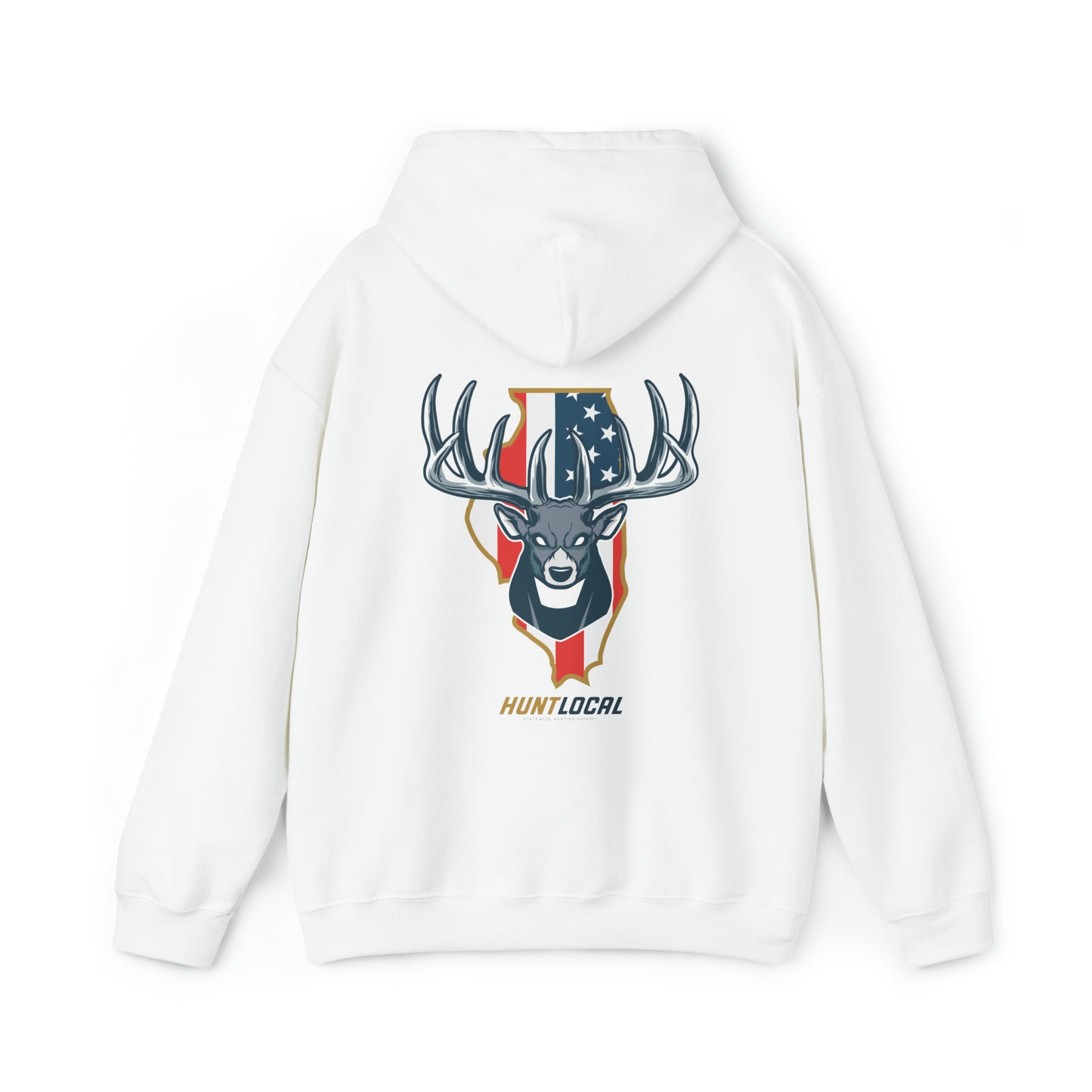 Illinois - USA Buck Hoodie (back)