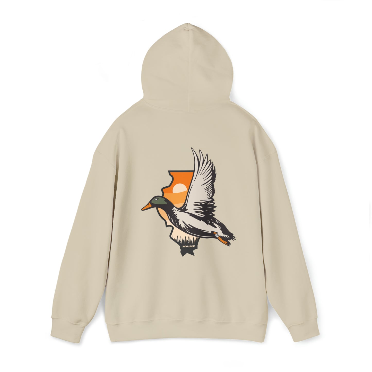 Illinois - Sunset Waterfowl Hoodie (back)