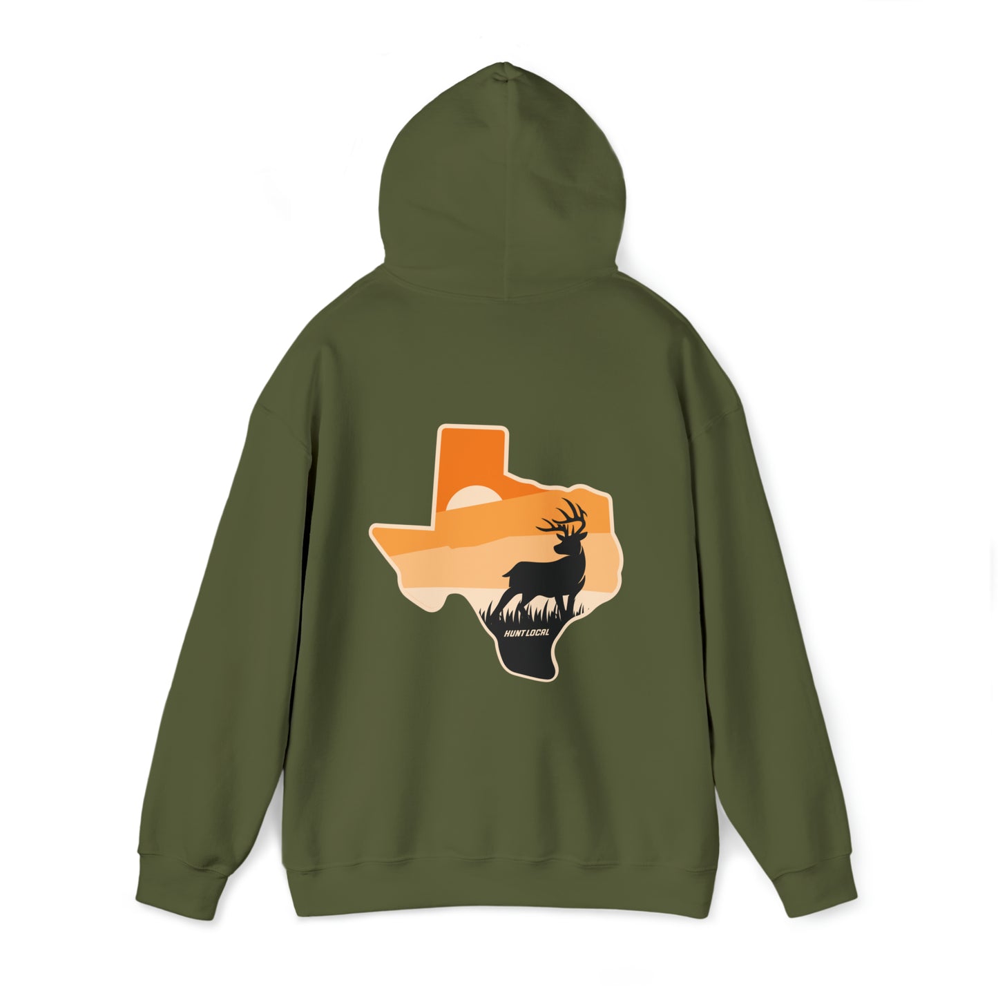 Texas - Sunset Buck Hoodie (back)