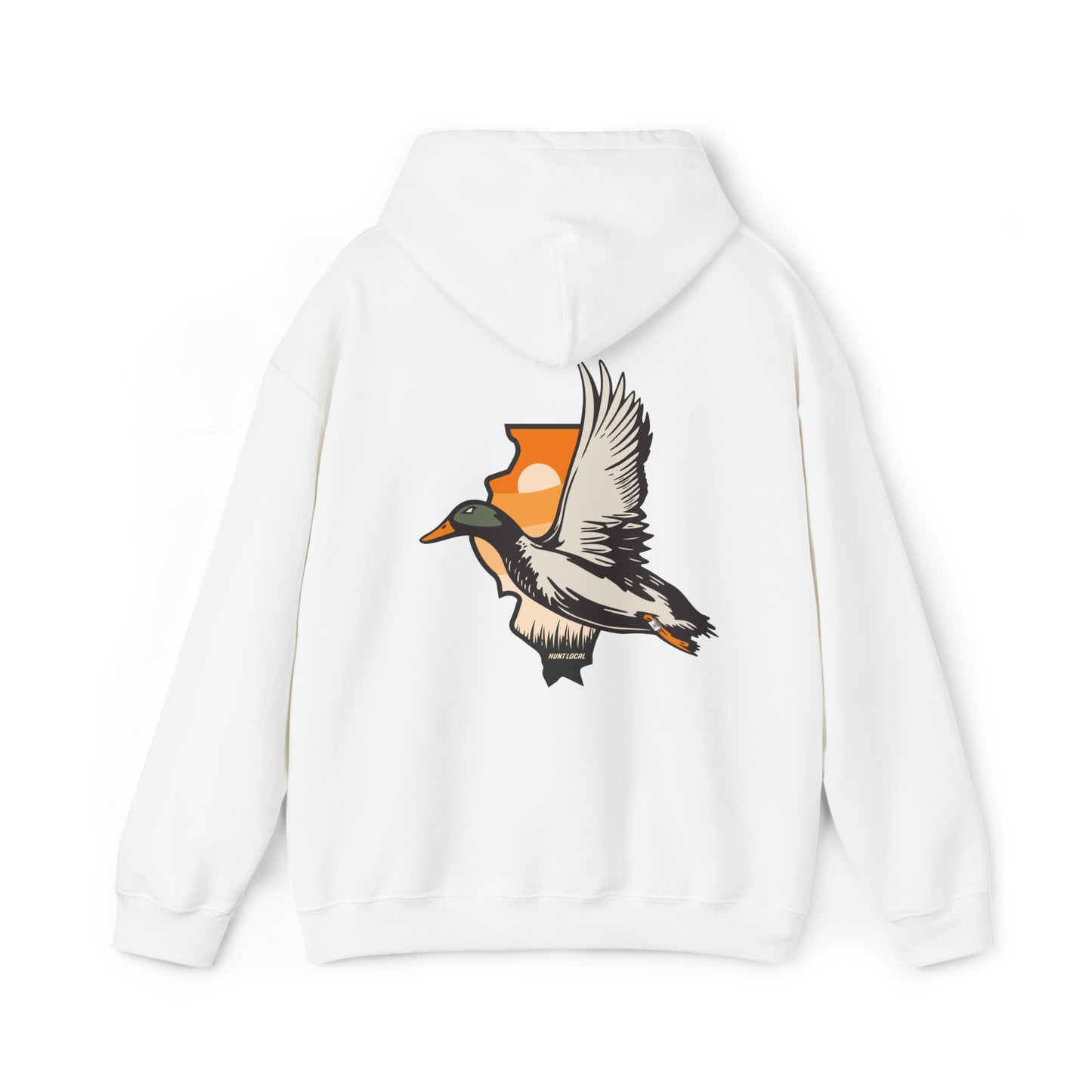 Illinois - Sunset Waterfowl Hoodie (back)