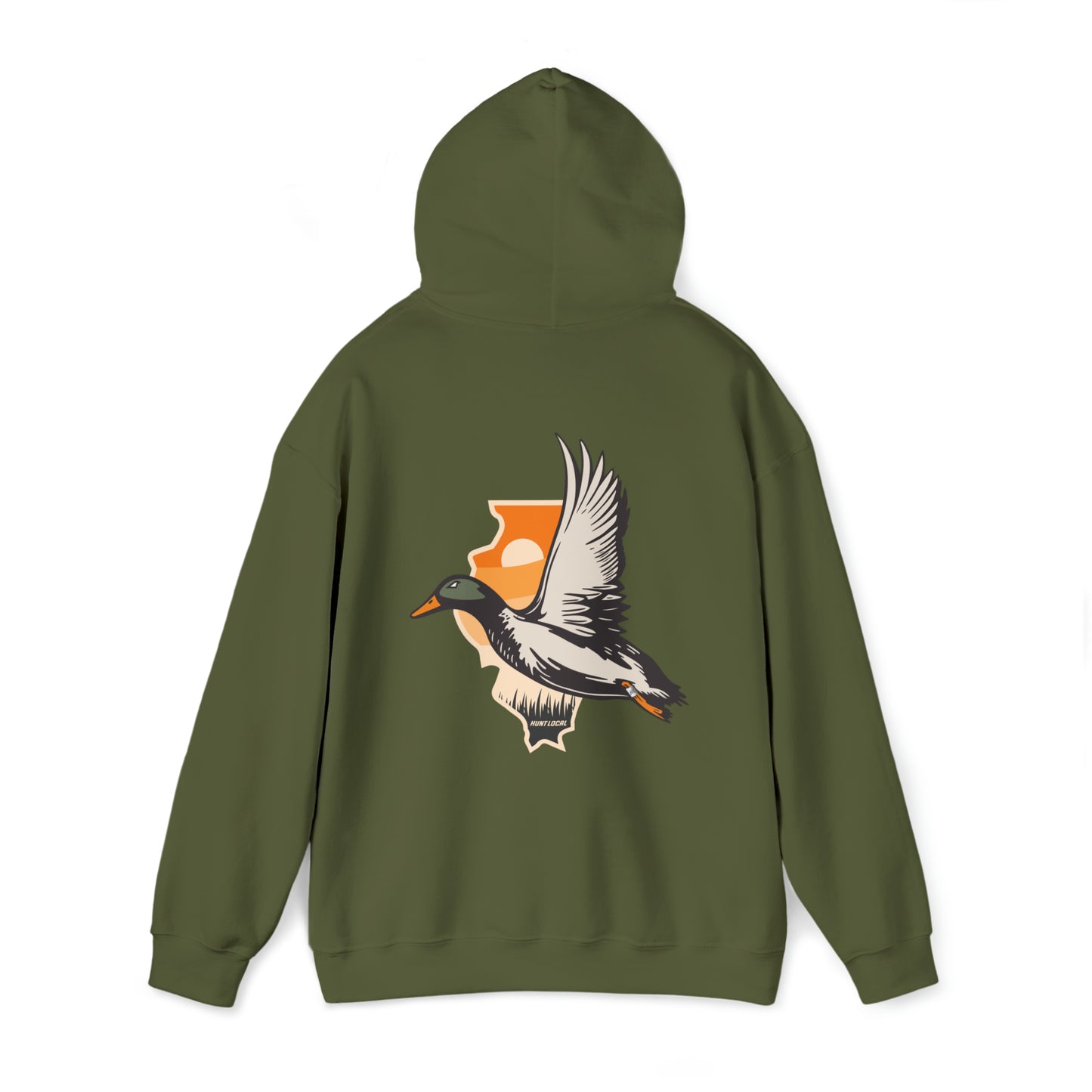 Illinois - Sunset Waterfowl Hoodie (back)