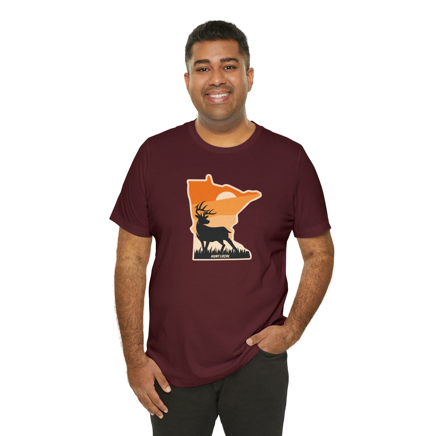 Minnesota - Sunset Buck Front Tee