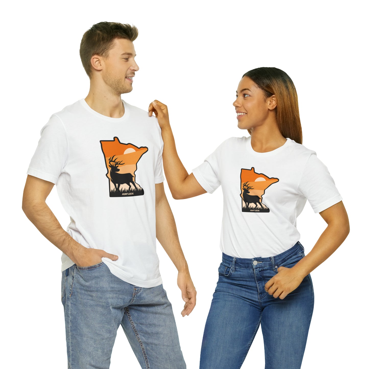 Minnesota - Sunset Buck Front Tee