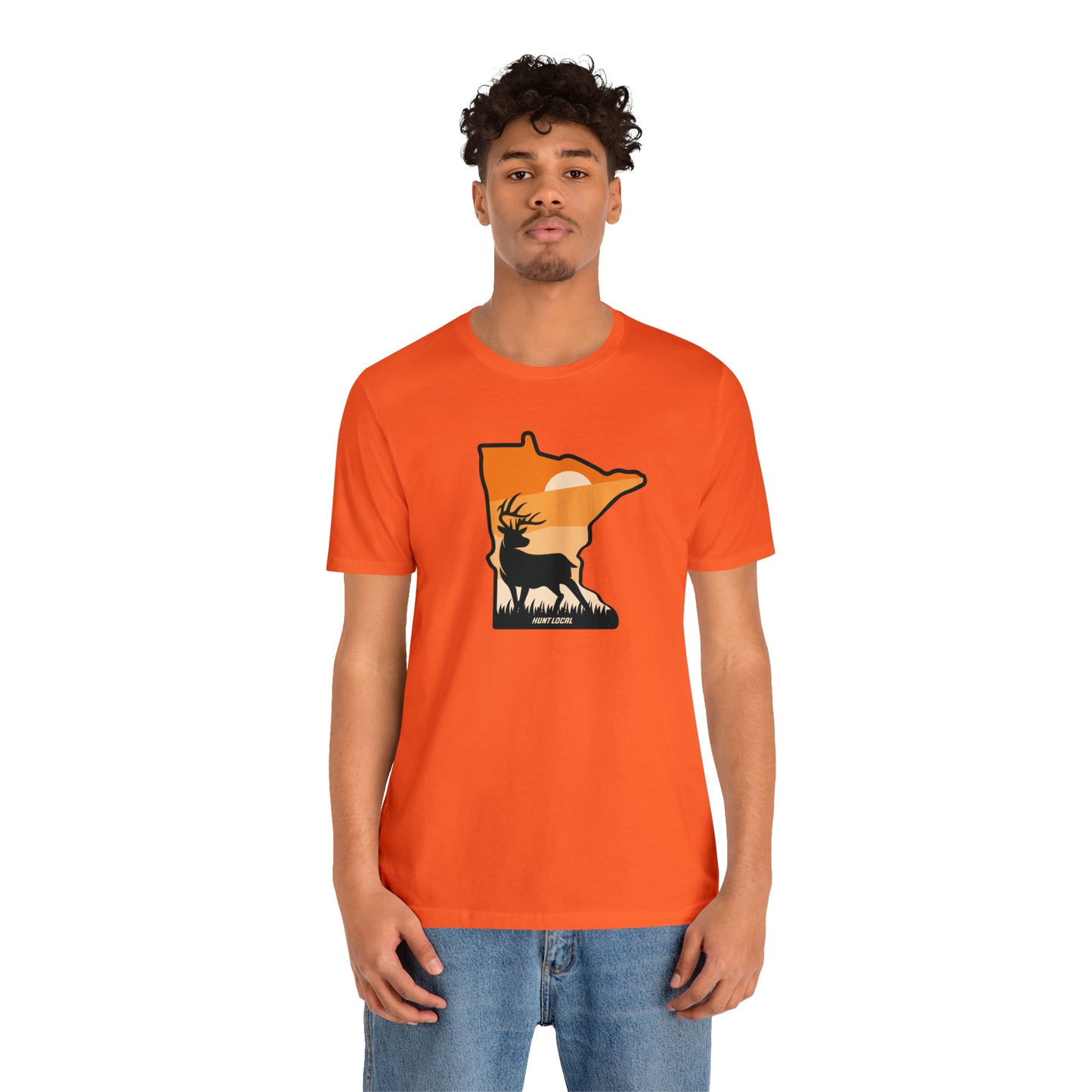 Minnesota - Sunset Buck Front Tee