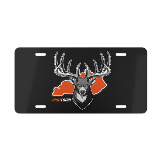 Kentucky - Alpha Buck License Plate (black)