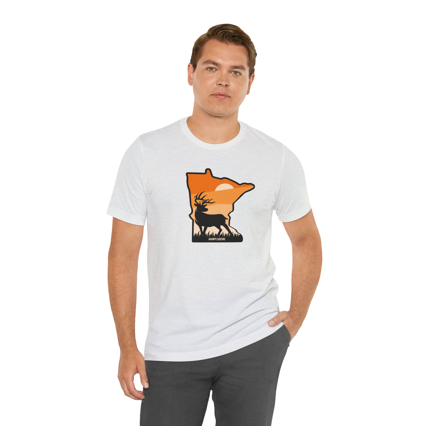 Minnesota - Sunset Buck Front Tee