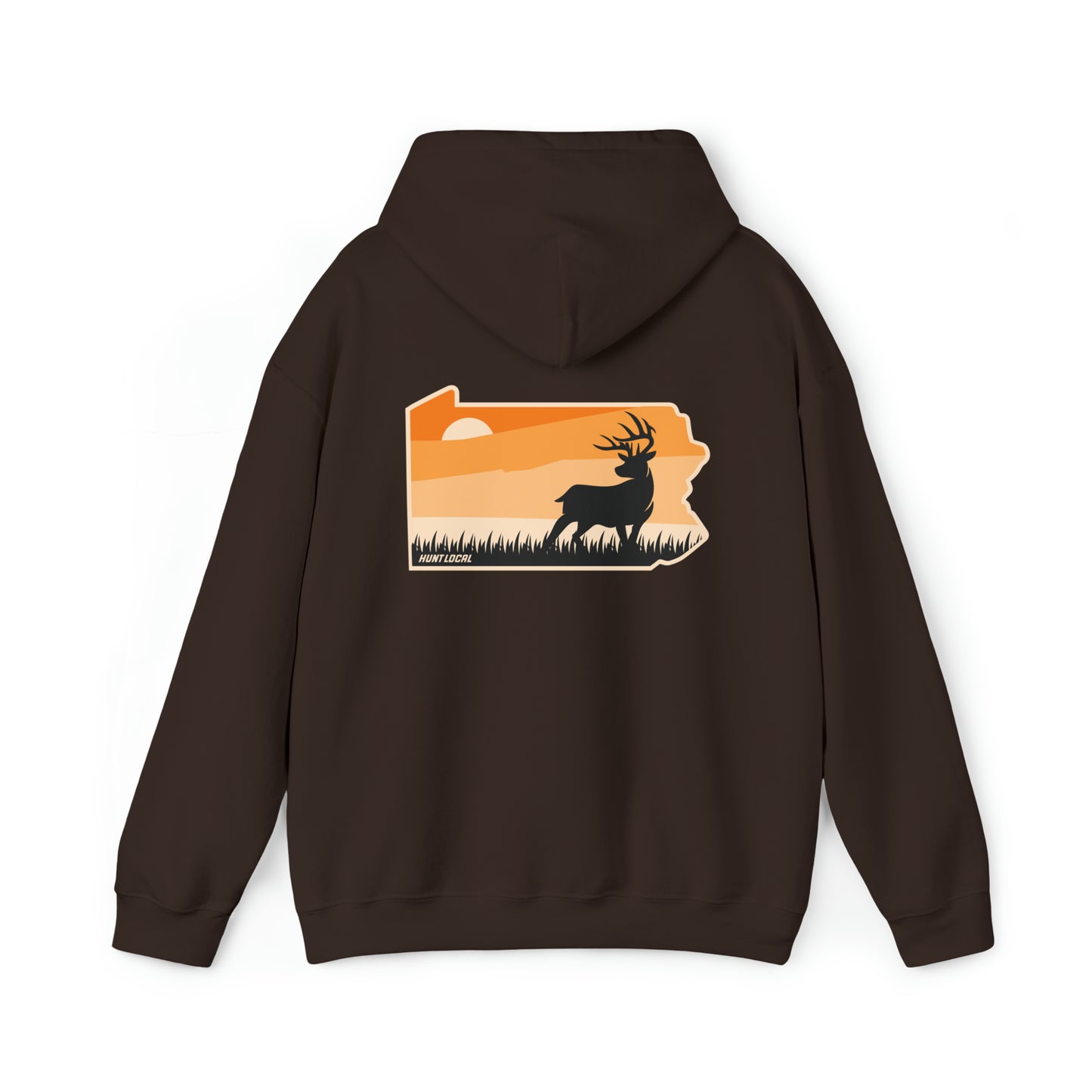 Pennsylvania - Sunset Buck Hoodie (back)