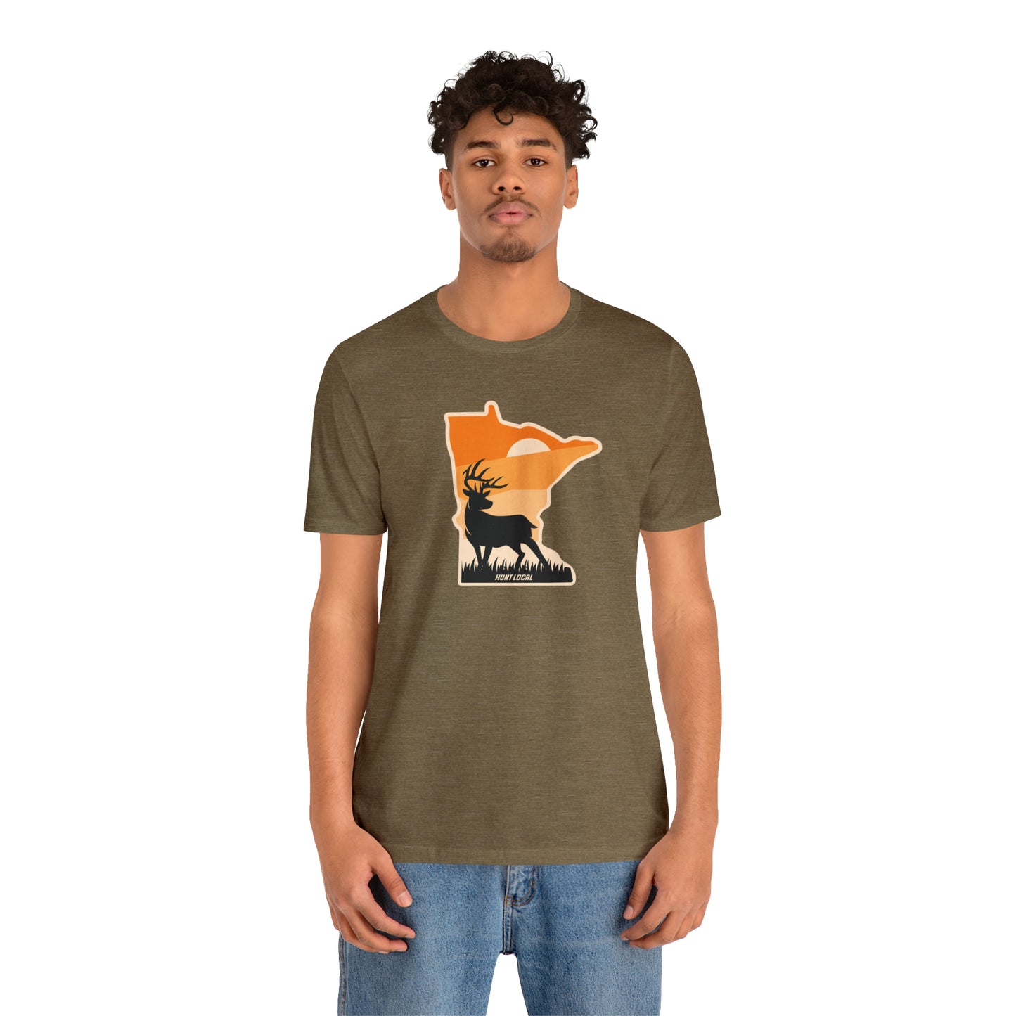 Minnesota - Sunset Buck Front Tee