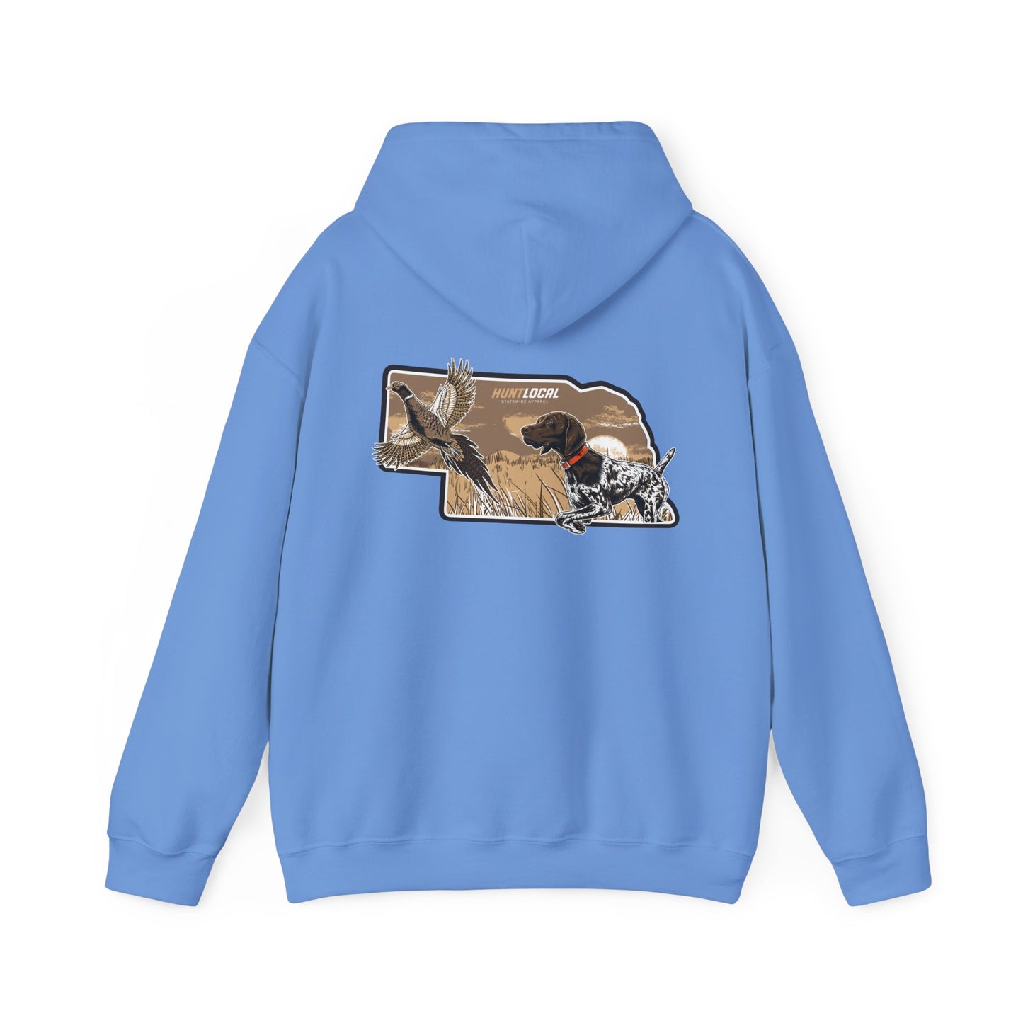 Nebraska - Upland Bird Dog Hoodie (back)