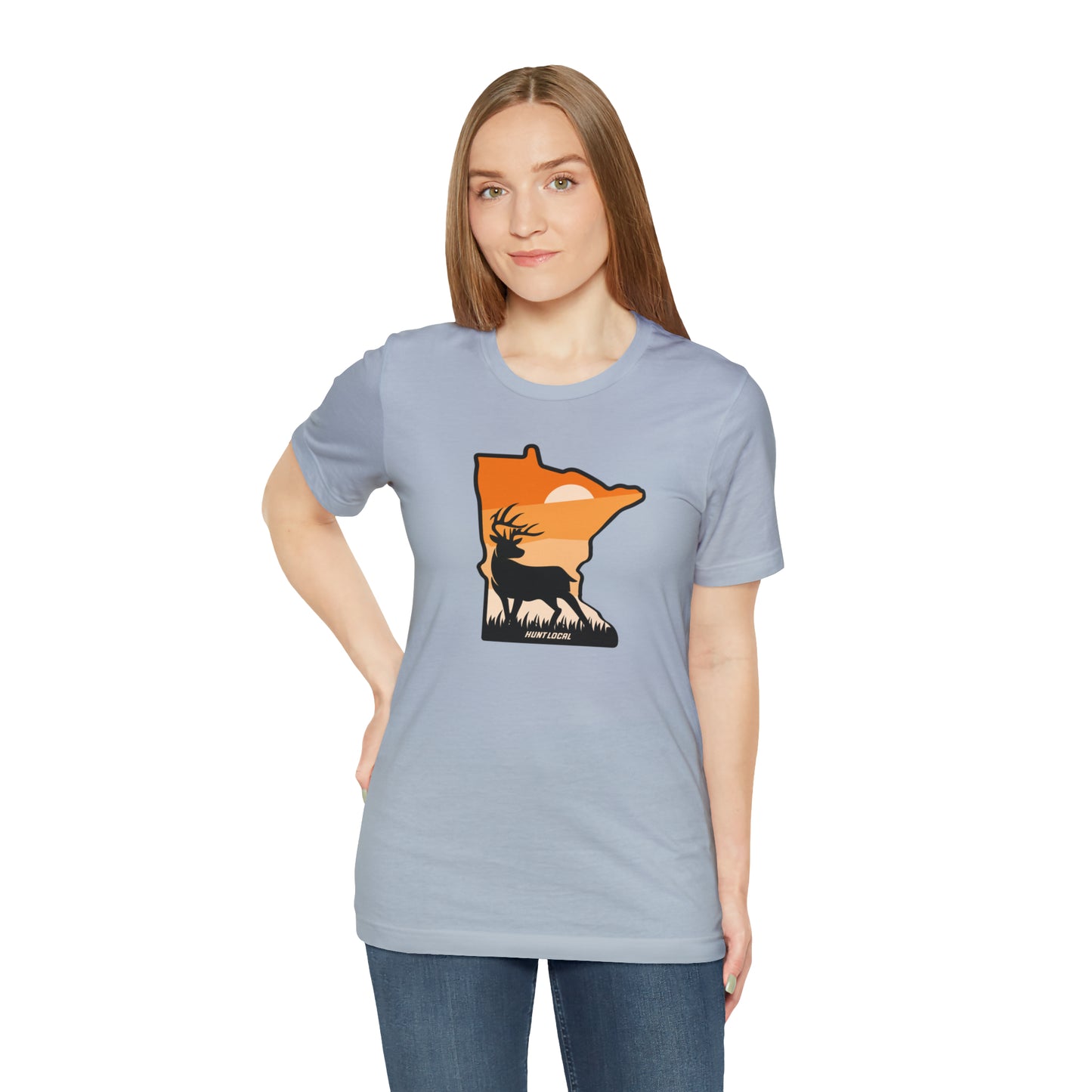 Minnesota - Sunset Buck Front Tee