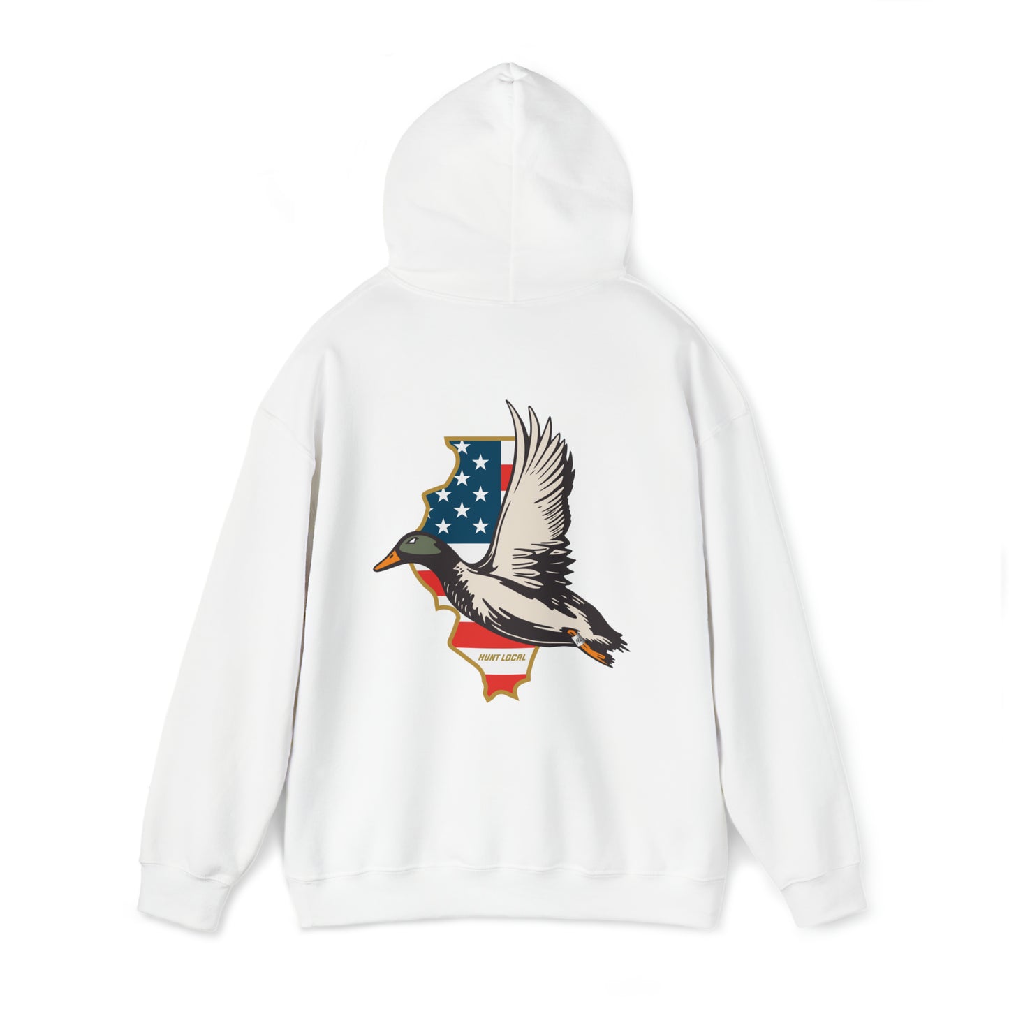 Illinois - USA Waterfowl Hoodie (back)