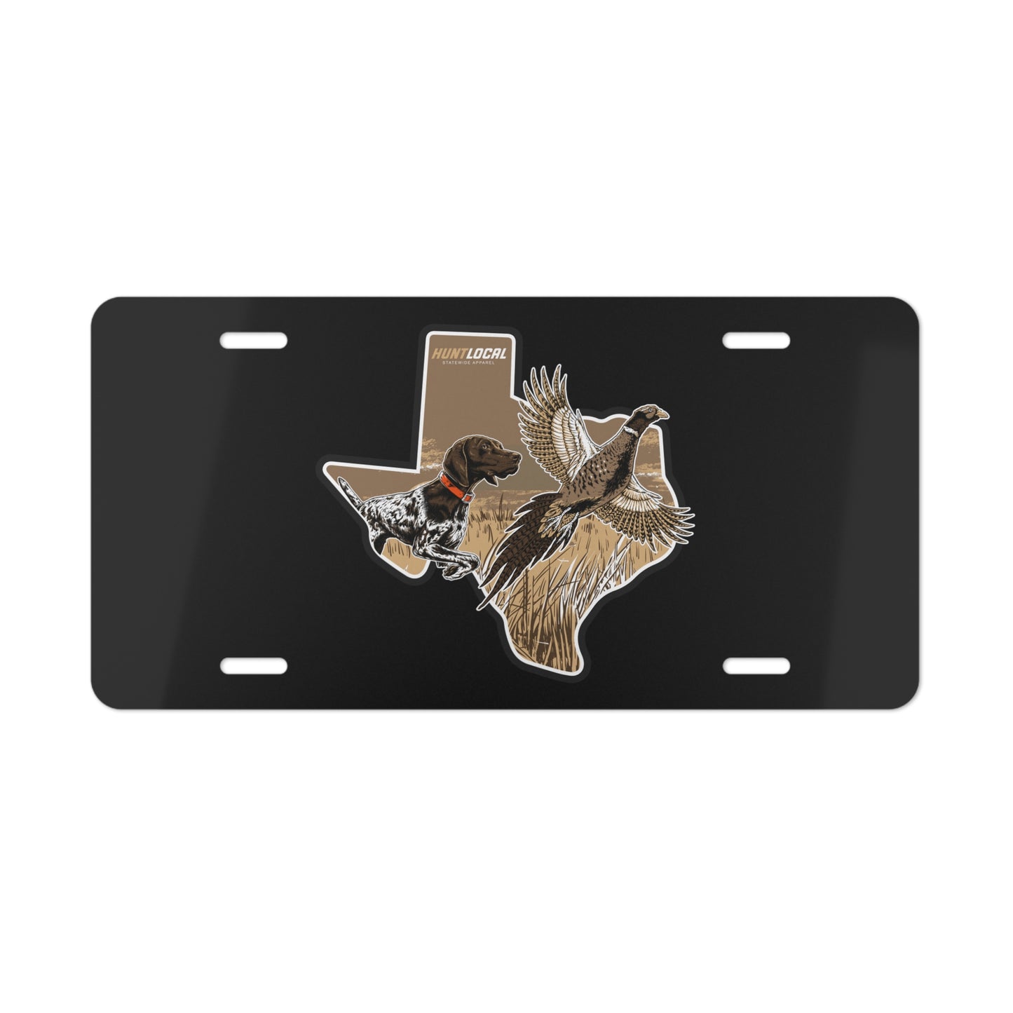 Texas - Upland License Plate (black)