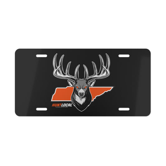 Tennessee - Alpha Buck License Plate (black)