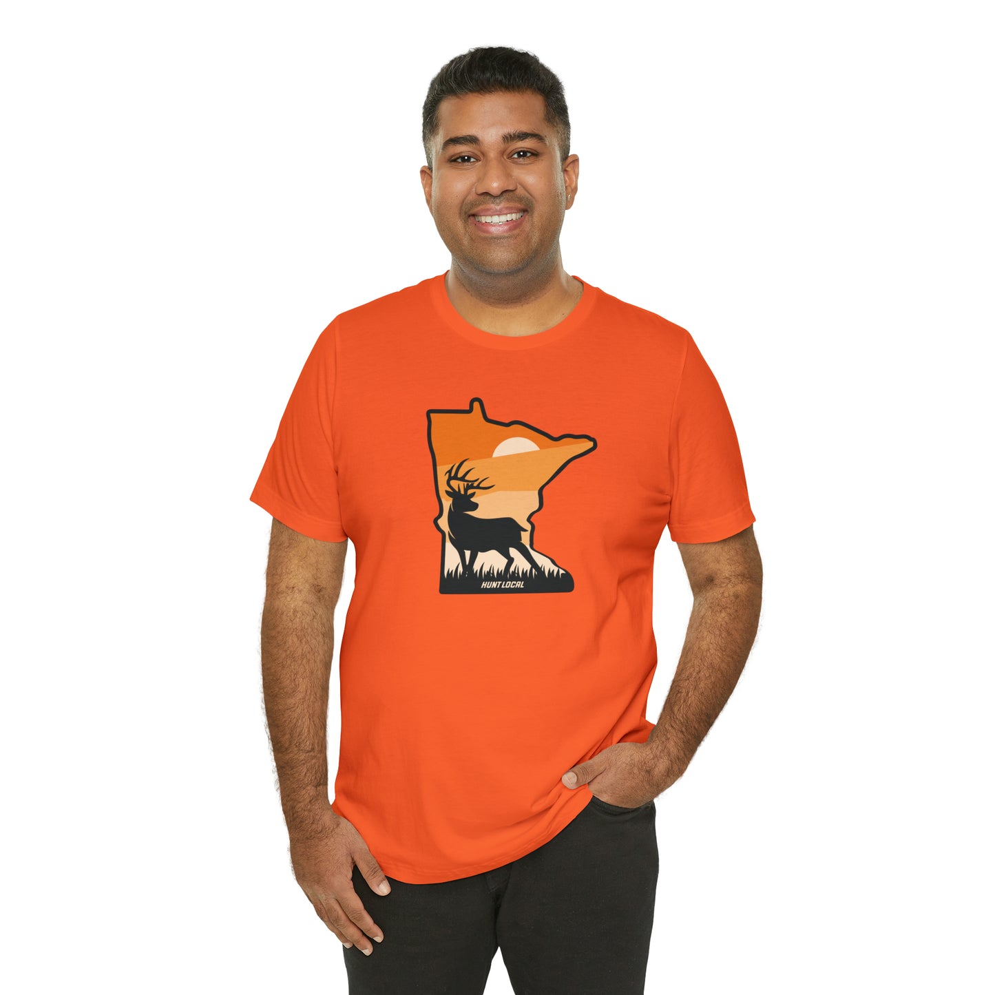 Minnesota - Sunset Buck Front Tee