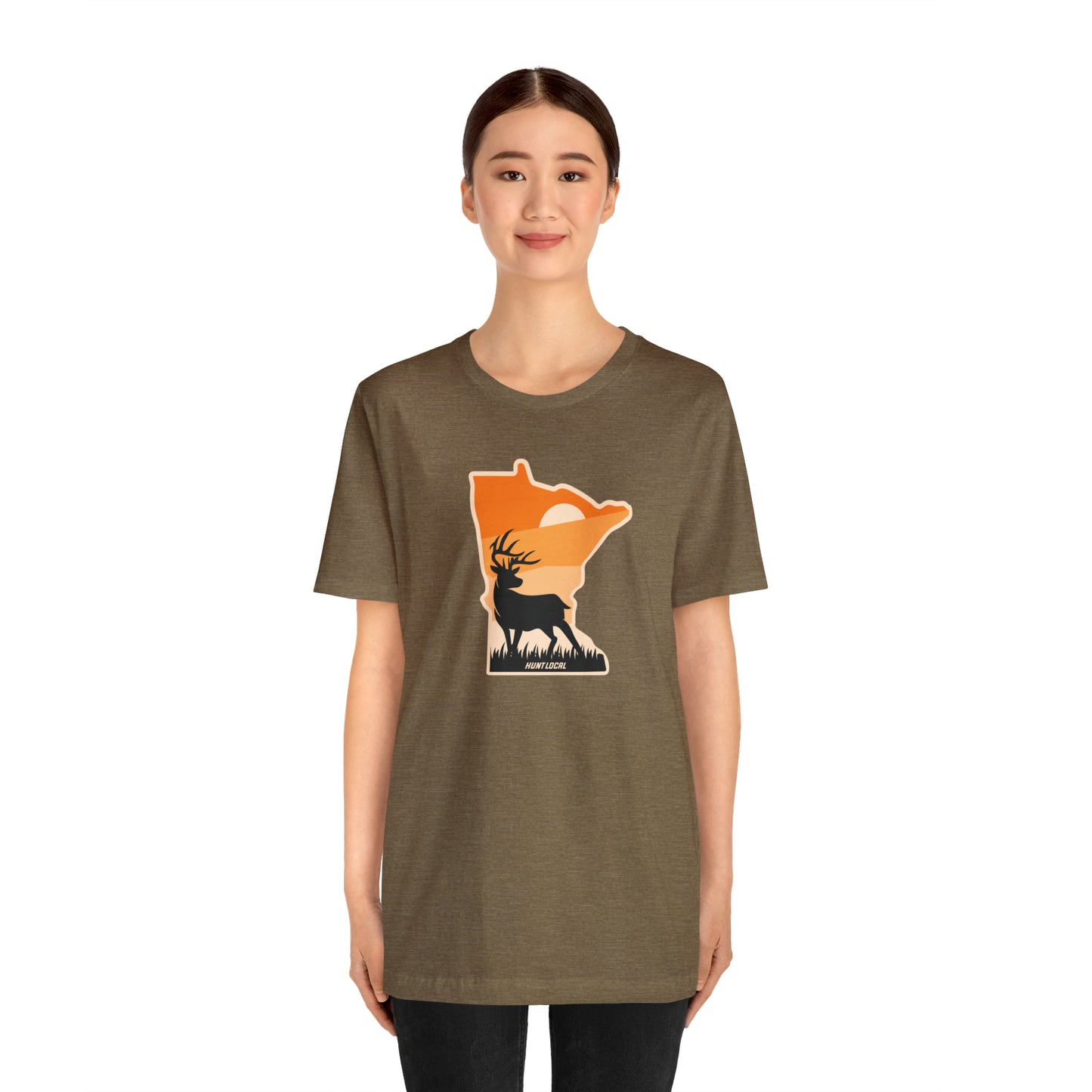 Minnesota - Sunset Buck Front Tee