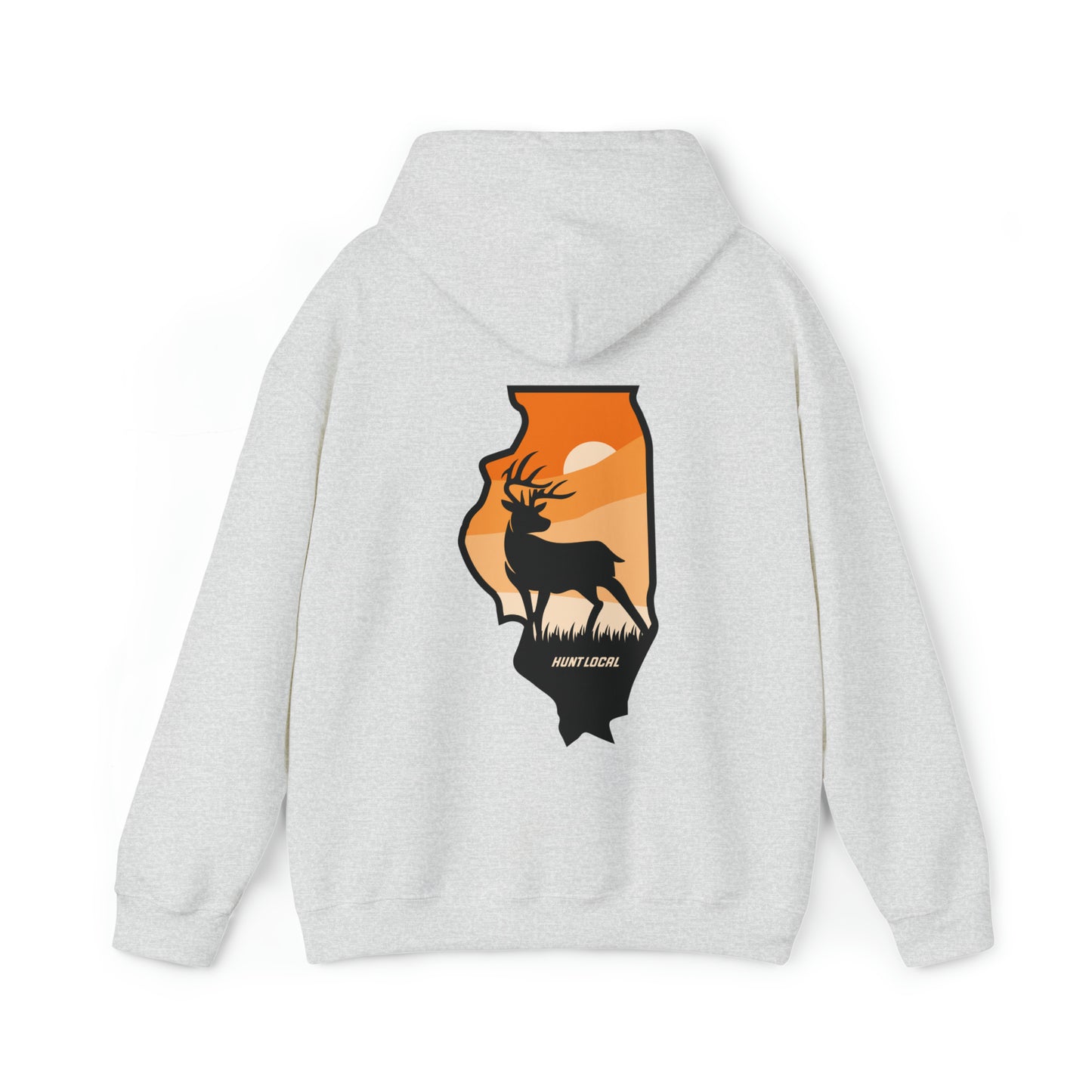 Illinois - Sunset Buck Hoodie (back)