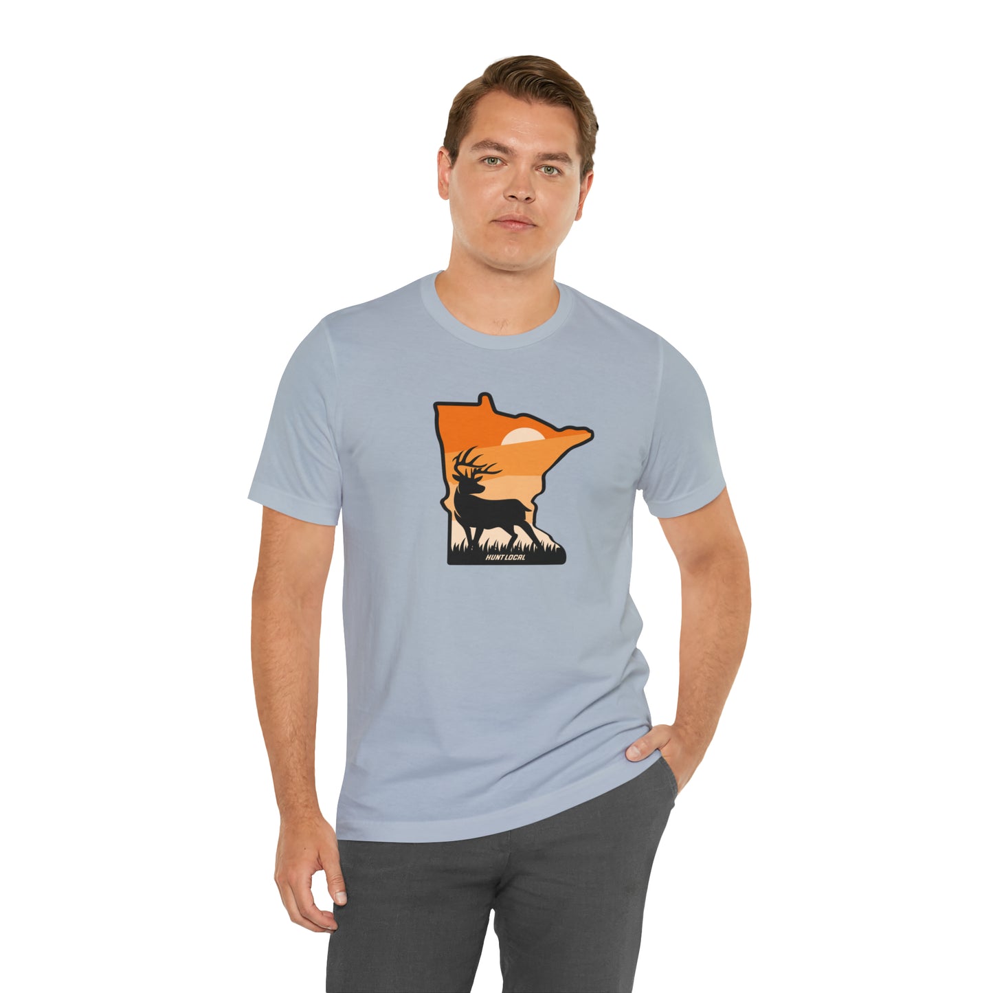 Minnesota - Sunset Buck Front Tee