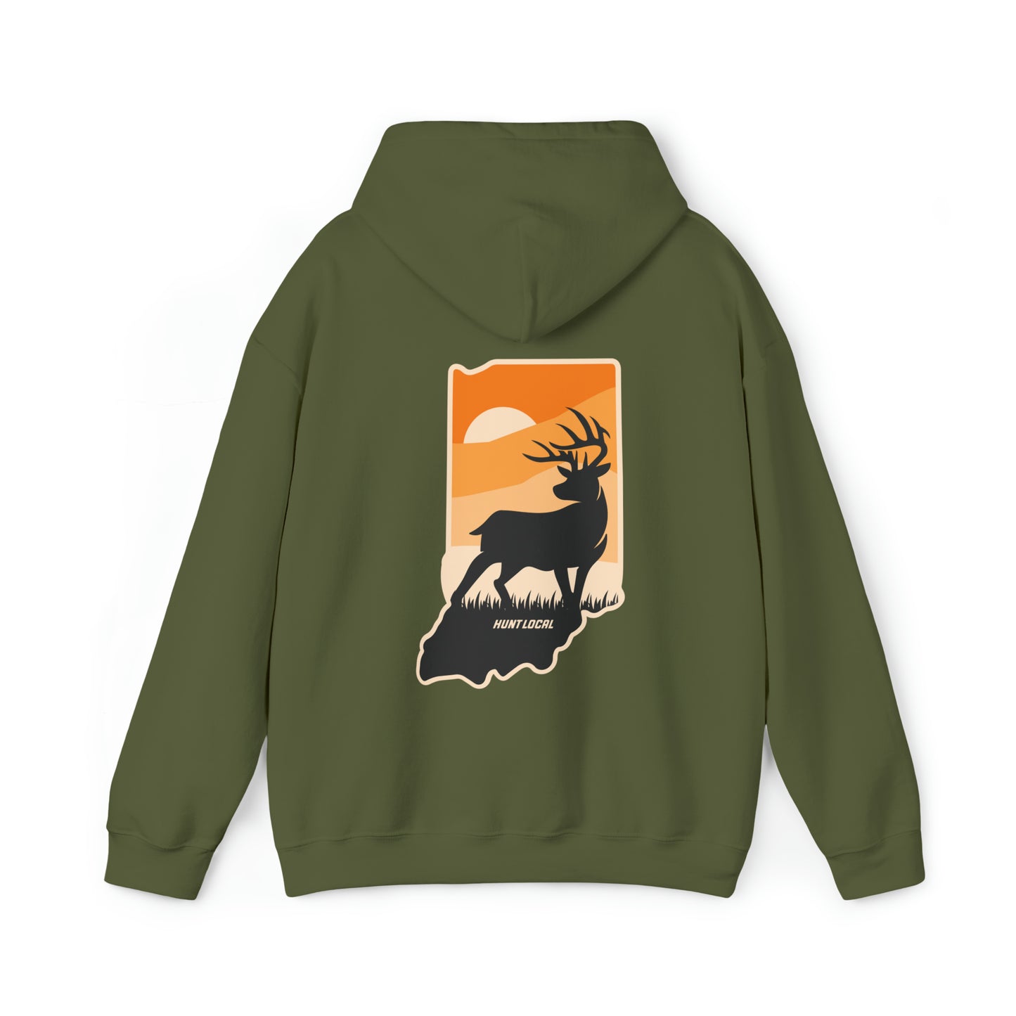 Indiana - Sunset Buck Hoodie (back)