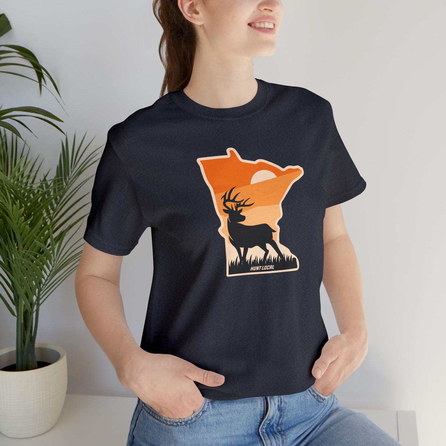 Minnesota - Sunset Buck Front Tee