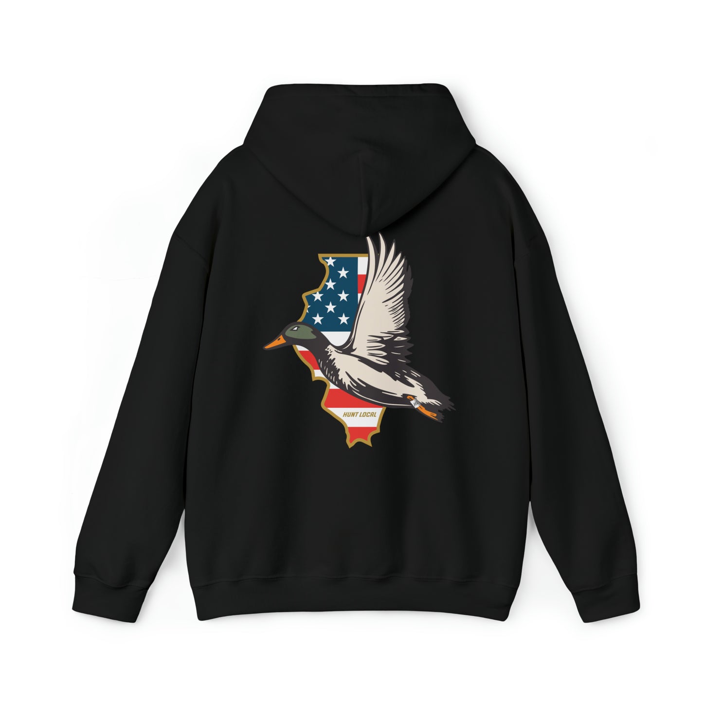 Illinois - USA Waterfowl Hoodie (back)