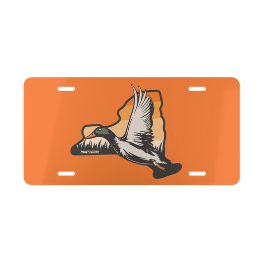 New York - Waterfowl License Plate (orange)