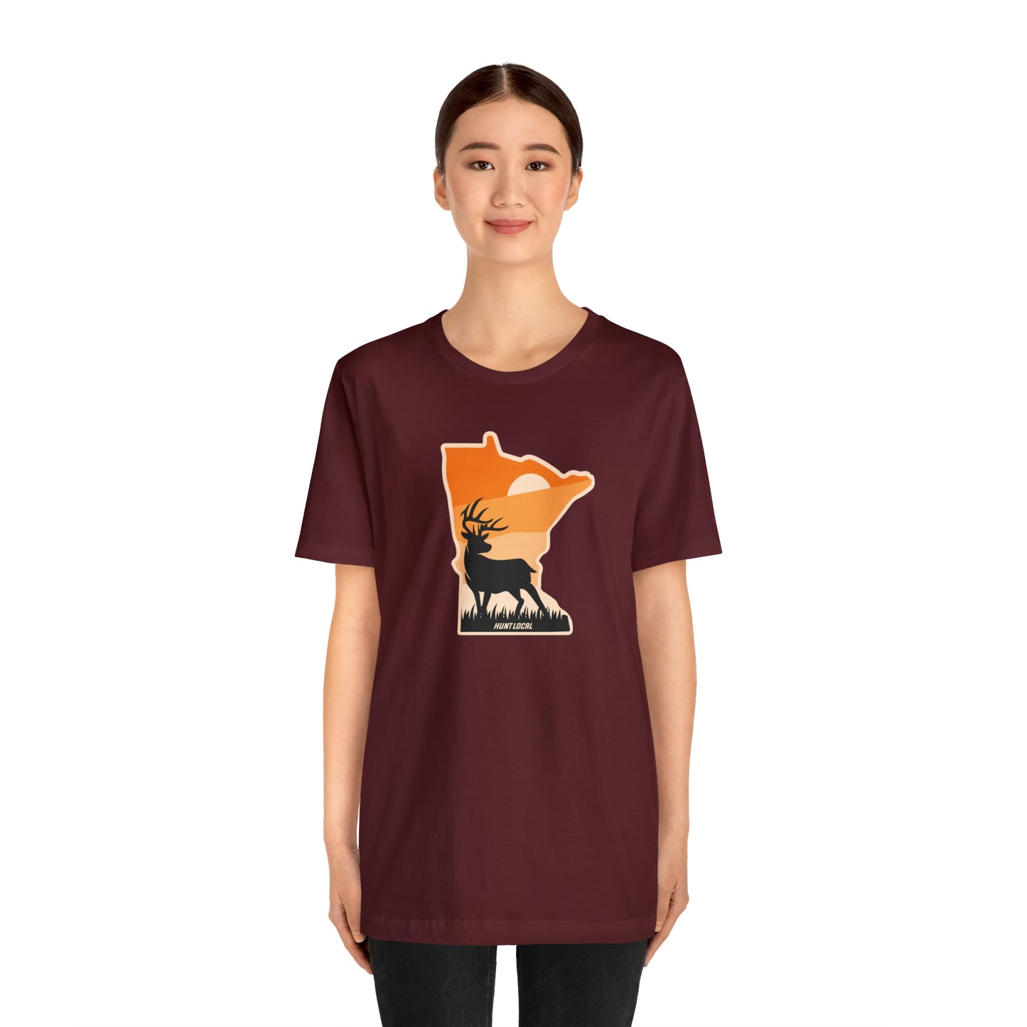 Minnesota - Sunset Buck Front Tee