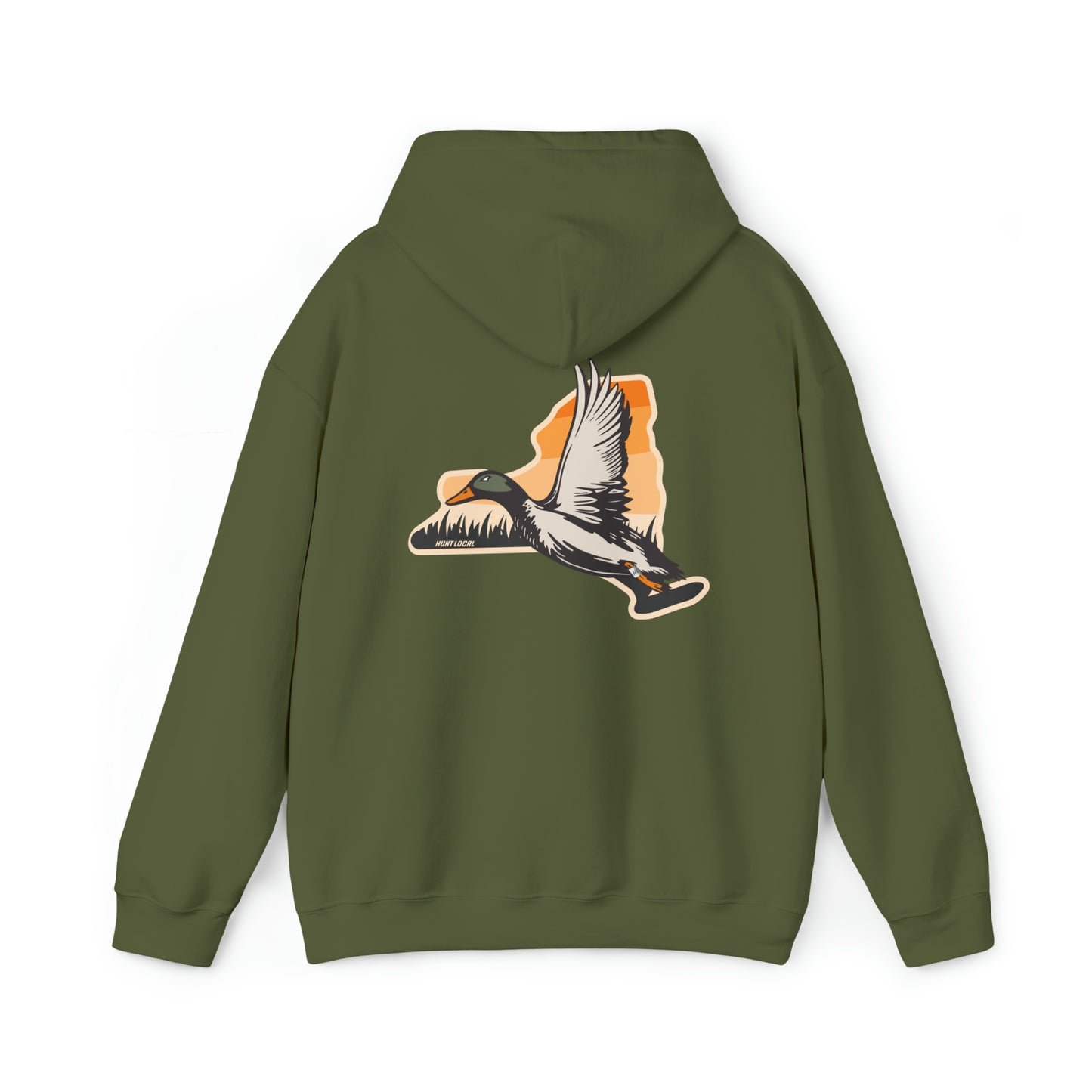 New York - Sunset Waterfowl Hoodie (back)