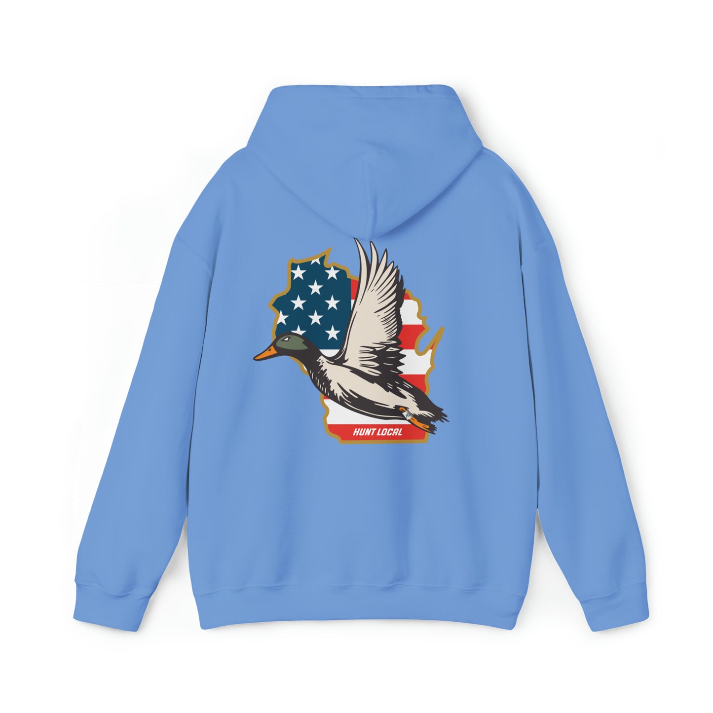 Wisconsin - USA Waterfowl Hoodie (back)