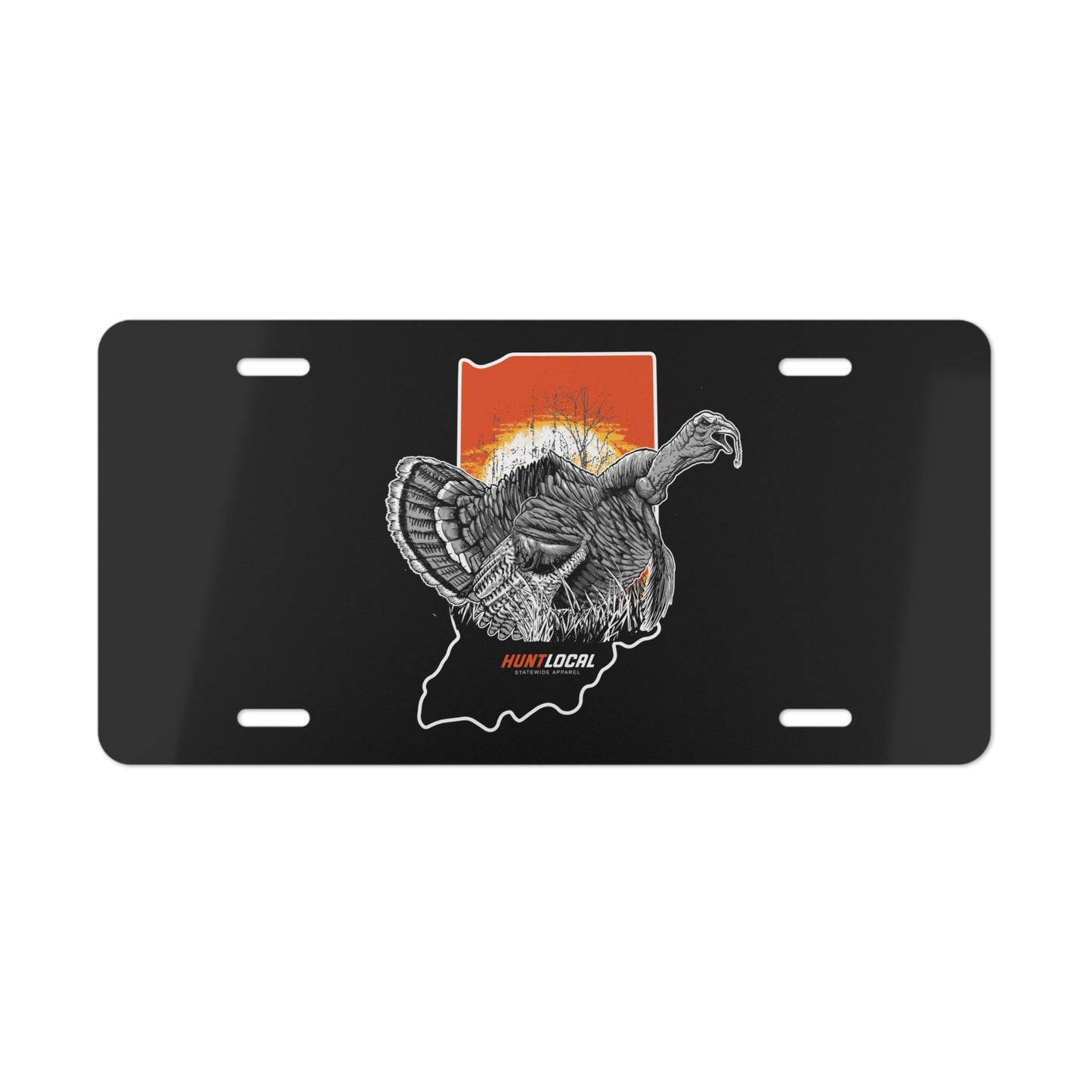 Indiana - Turkey License Plate (black)