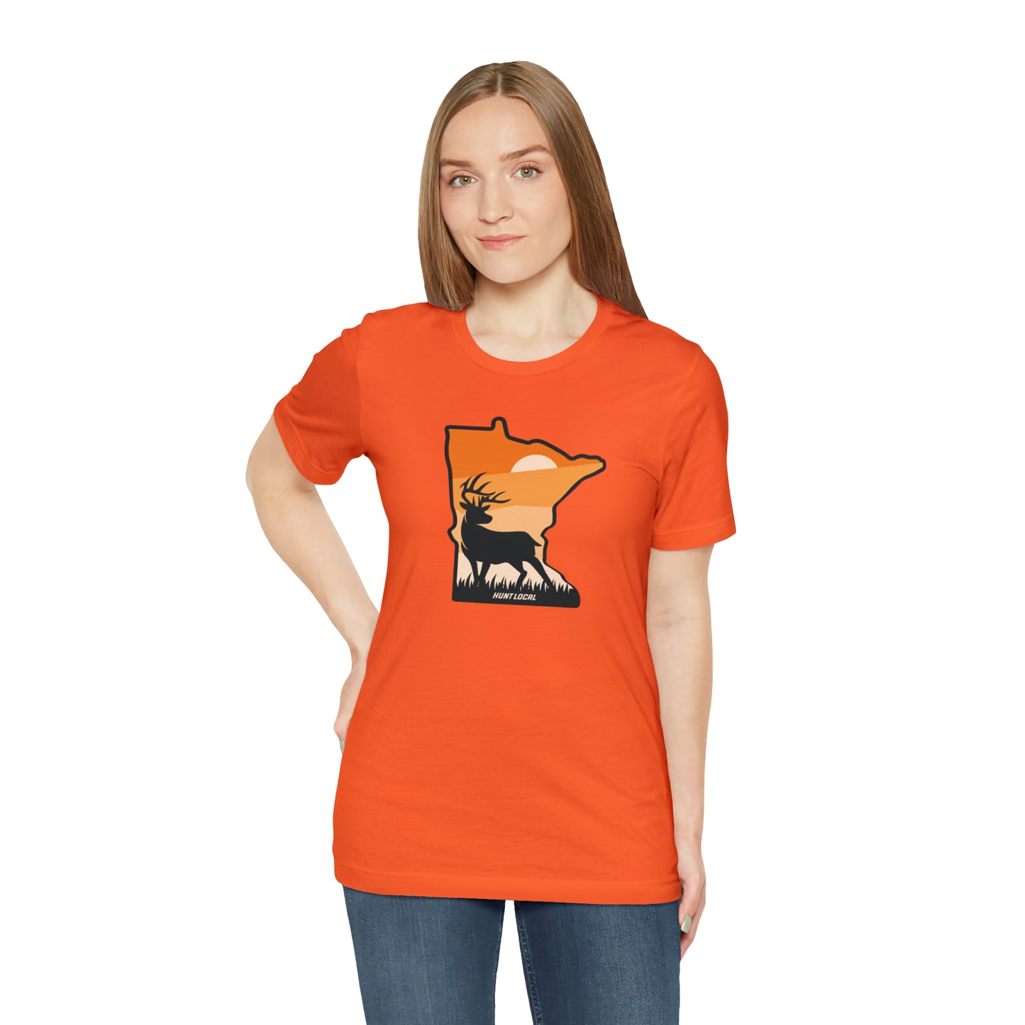 Minnesota - Sunset Buck Front Tee